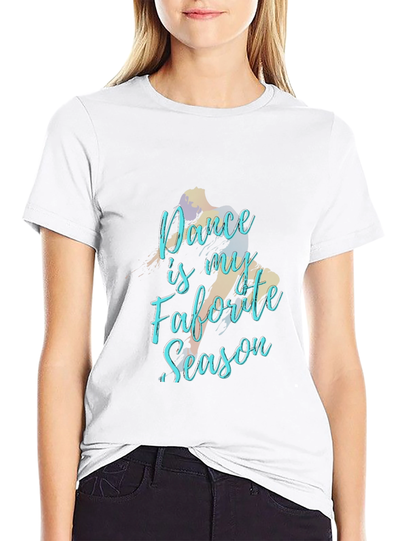 Dance is My Favorite Season Black T-Shirt