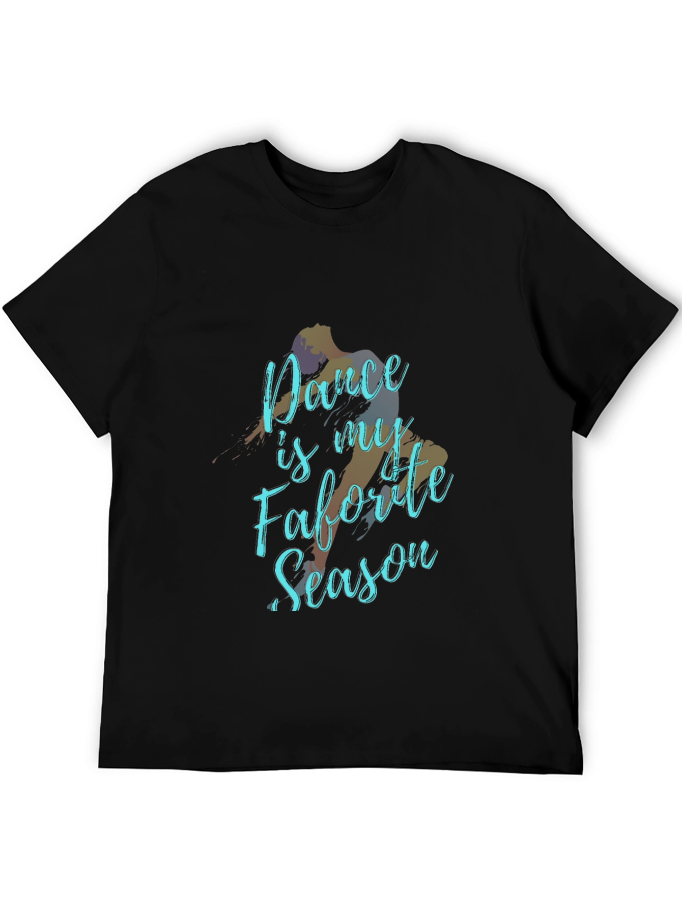 Dance is My Favorite Season Black T-Shirt