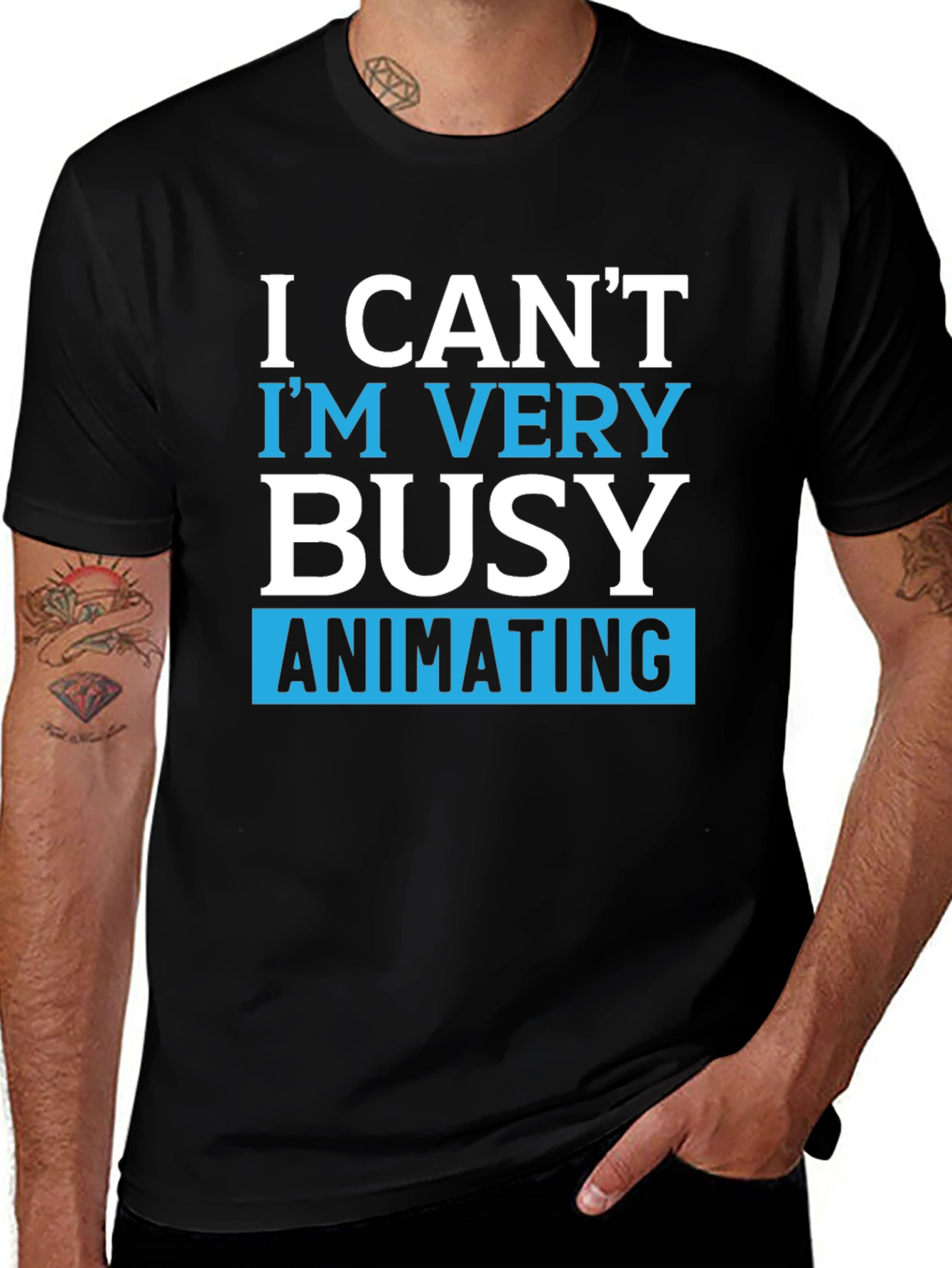 Funny Animating T-Shirt - I Cant Im Very Busy