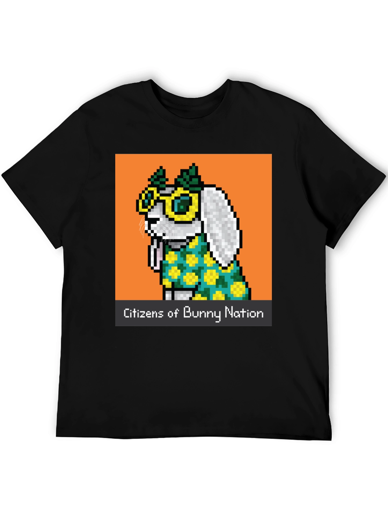 Bunny Nation Pixel Art Graphic T-Shirt