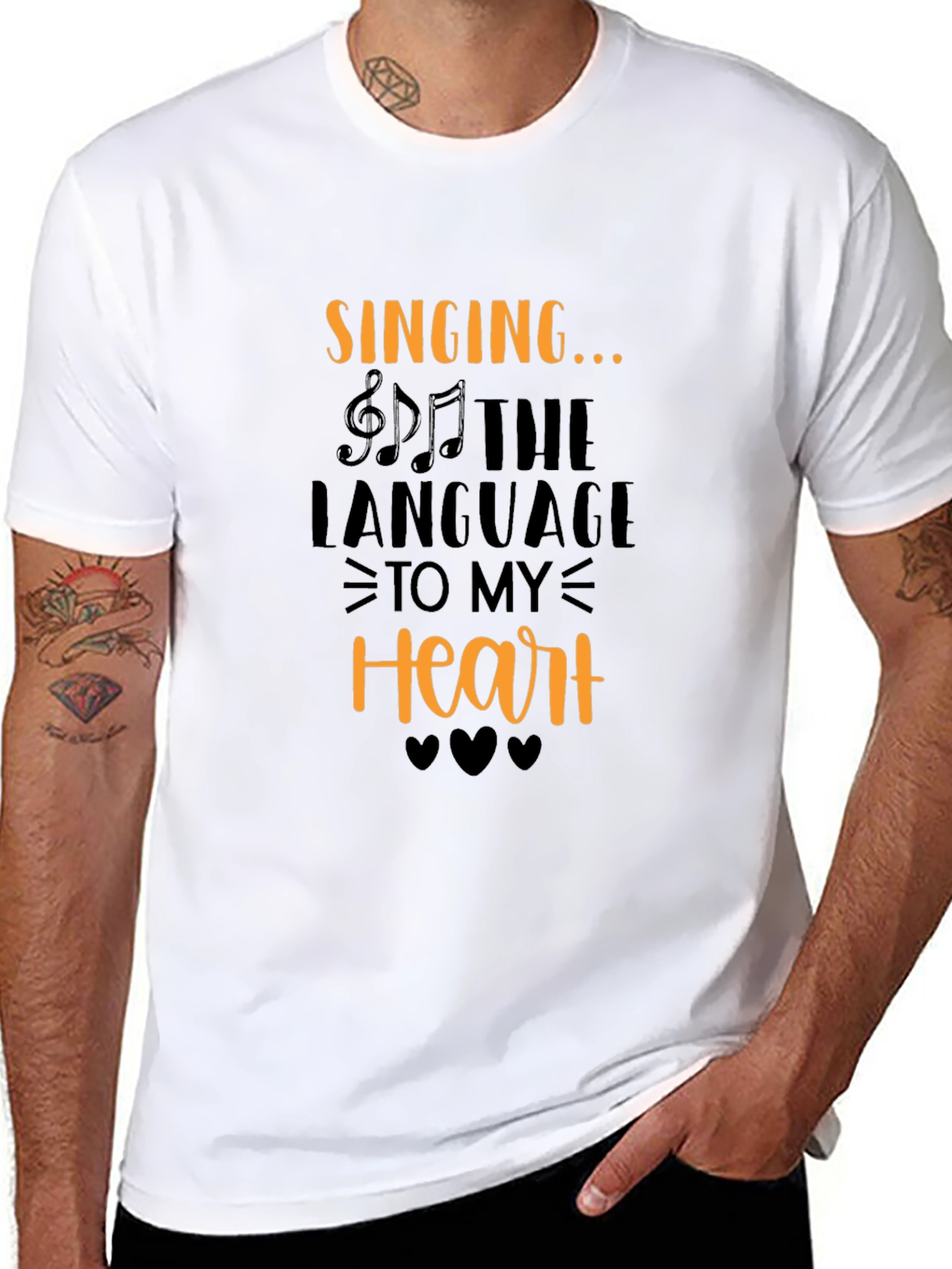 Singing is the Language to My Heart Tee