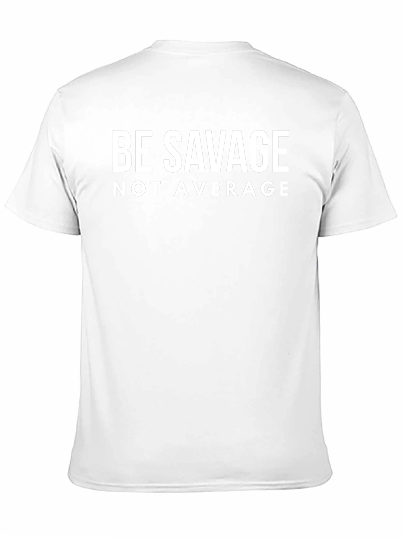 Be Savage Not Average Graphic Tee - Black