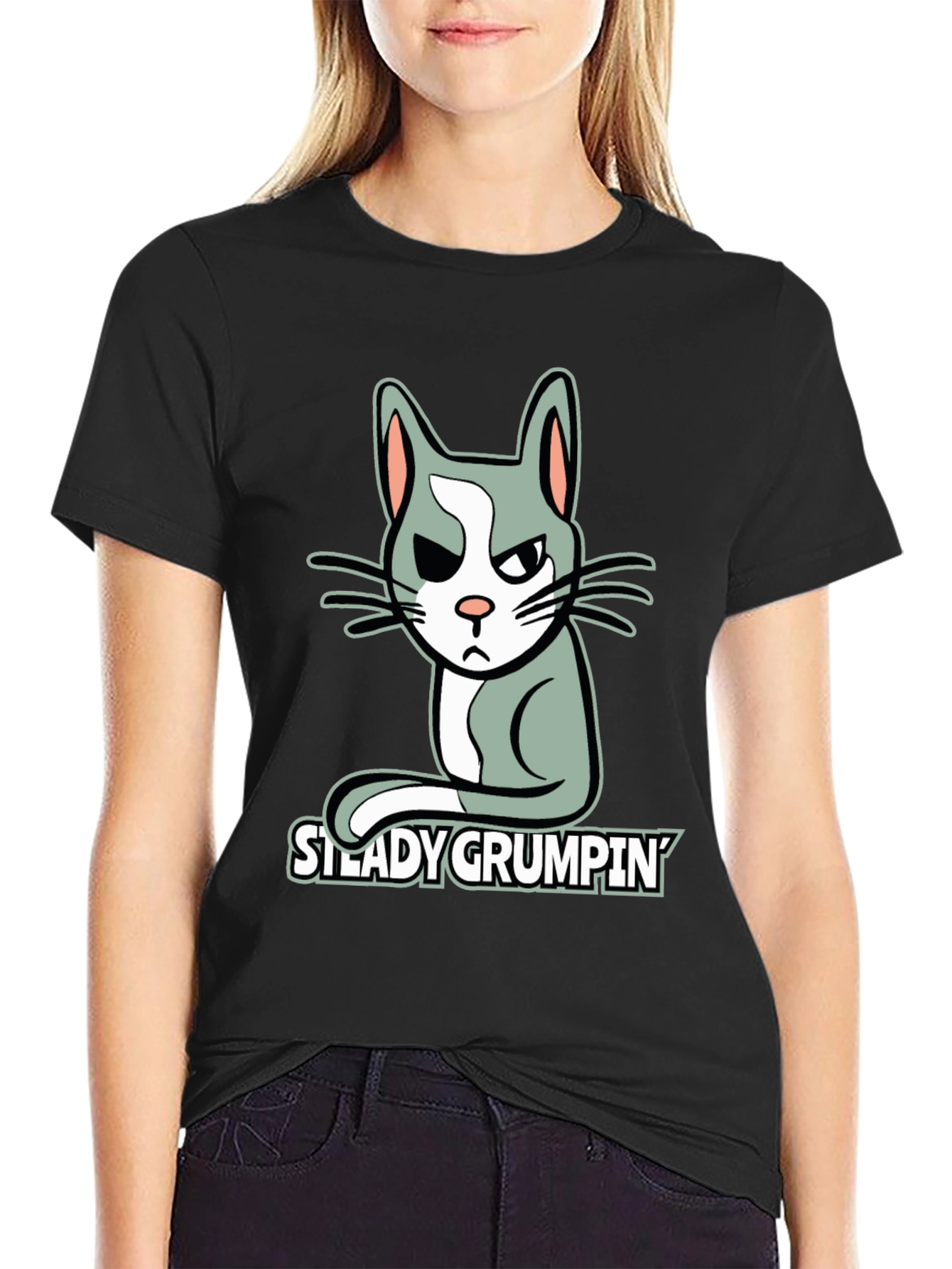 Grumpy Cat T-Shirt - Steady Grumpin Tee