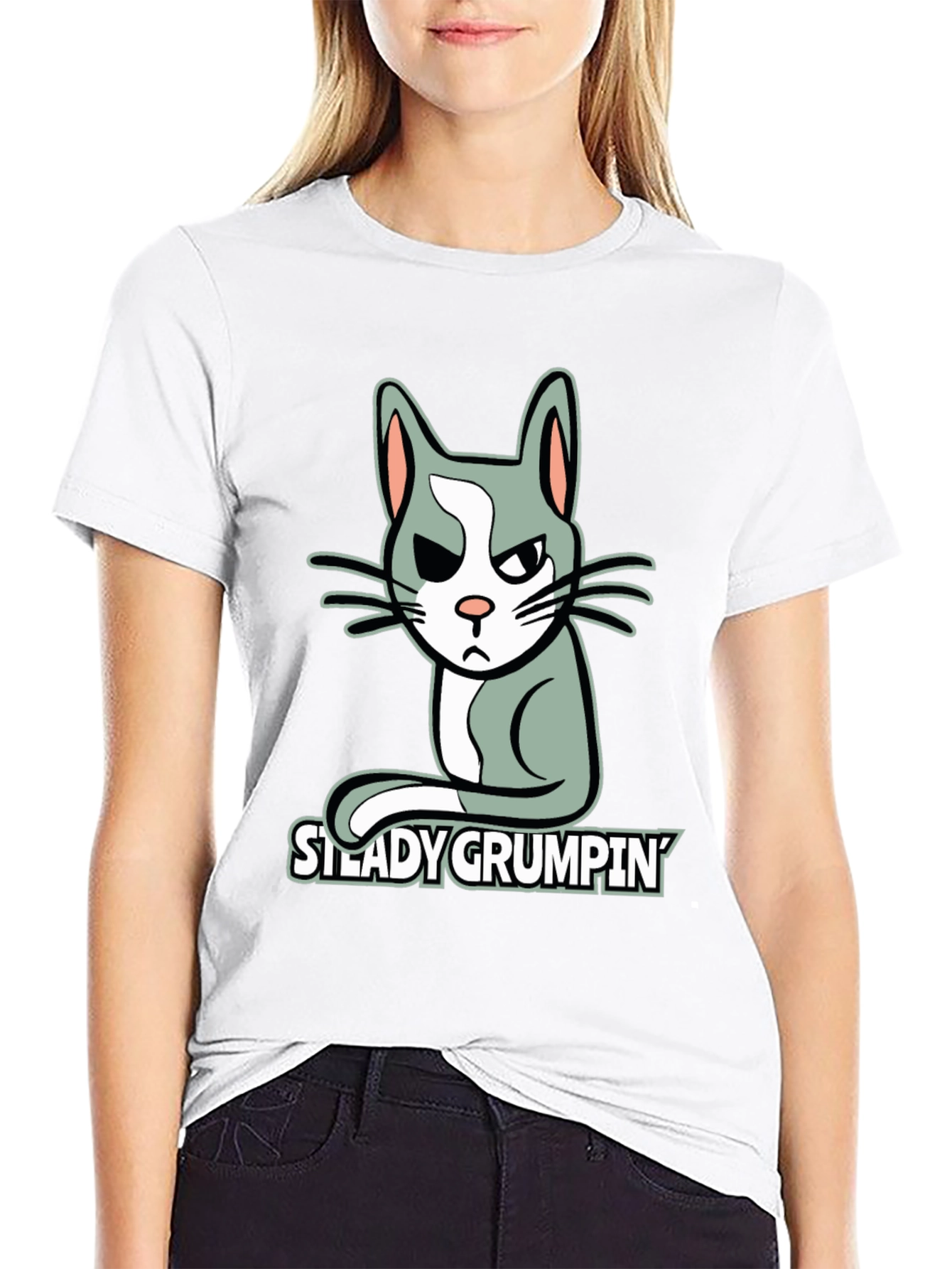 Grumpy Cat T-Shirt - Steady Grumpin Tee