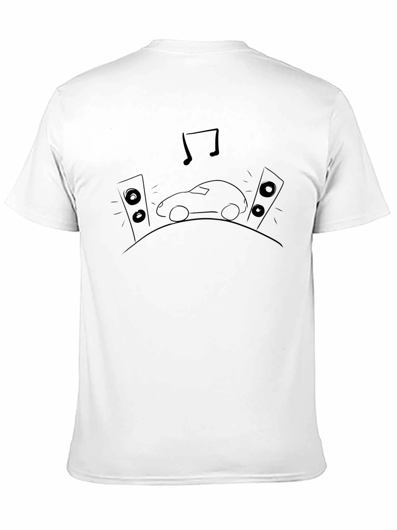 Black Graphic Tee - Car Music Speakers