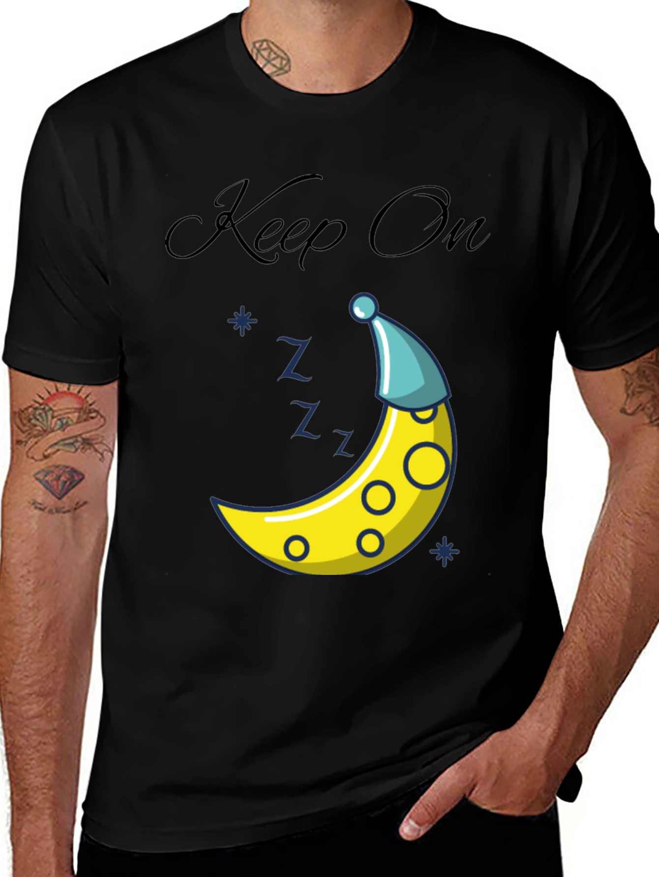 Sleepy Moon T-Shirt - Keep On Dreamin