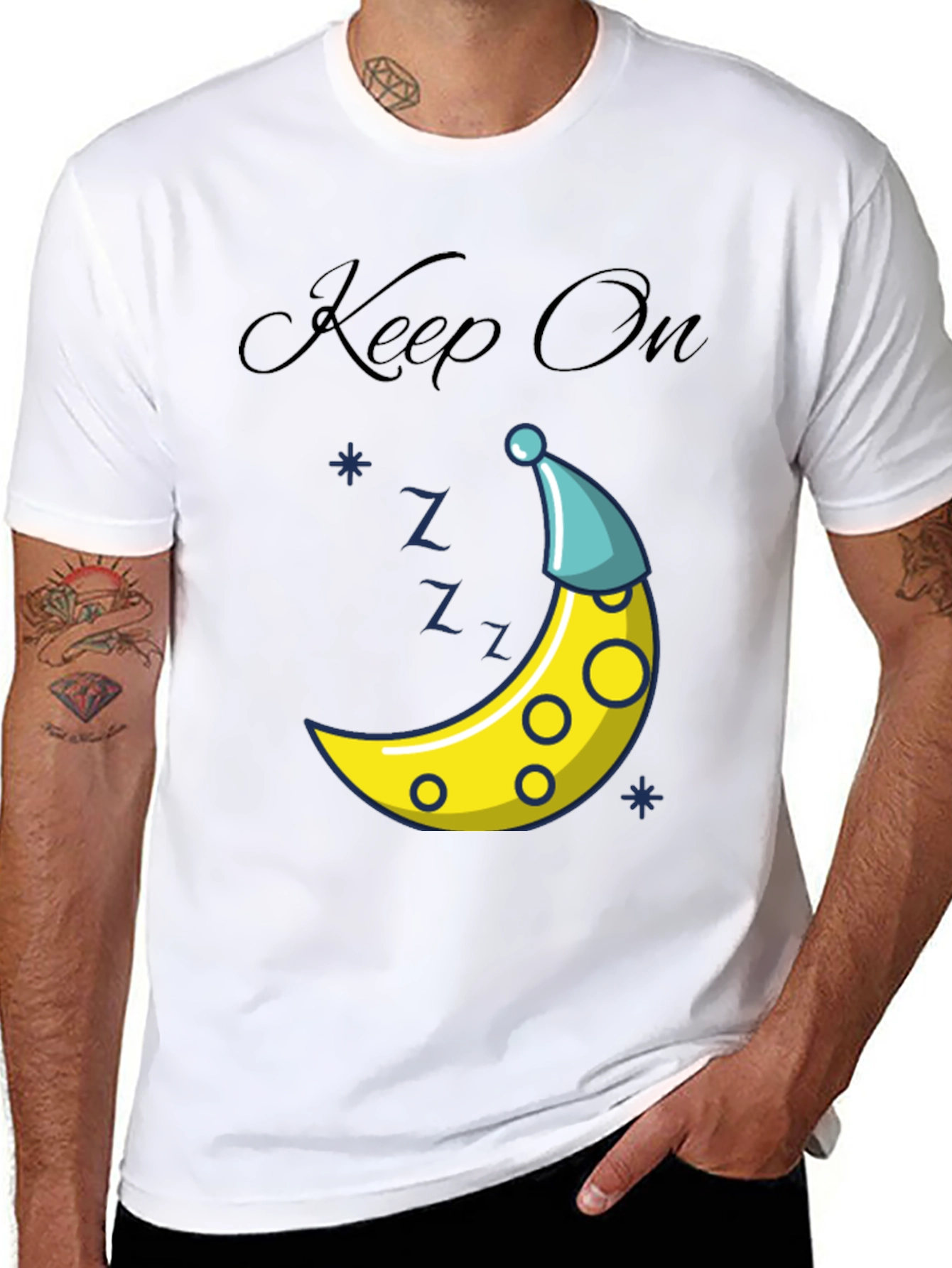 Sleepy Moon T-Shirt - Keep On Dreamin