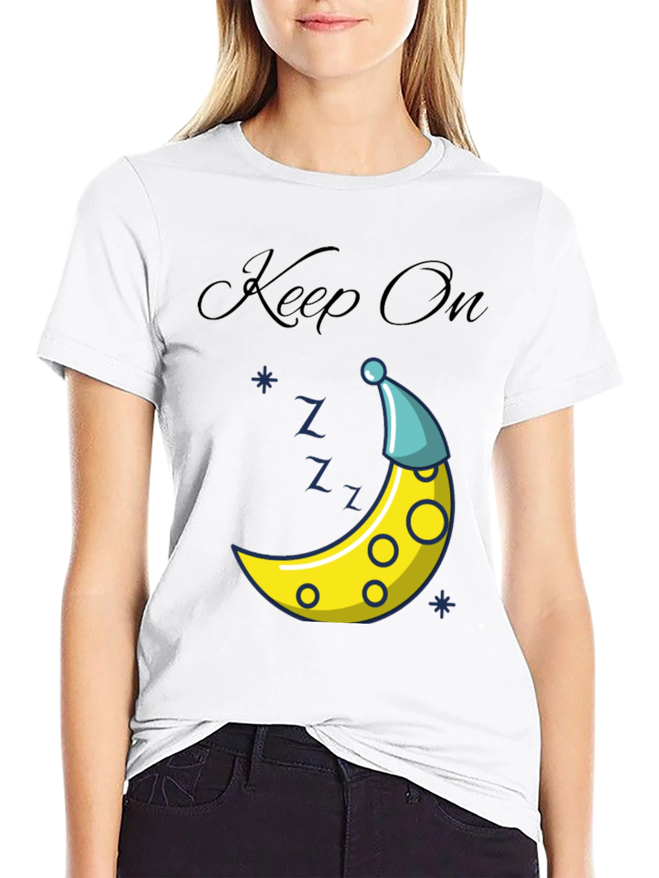 Sleepy Moon T-Shirt - Keep On Dreamin