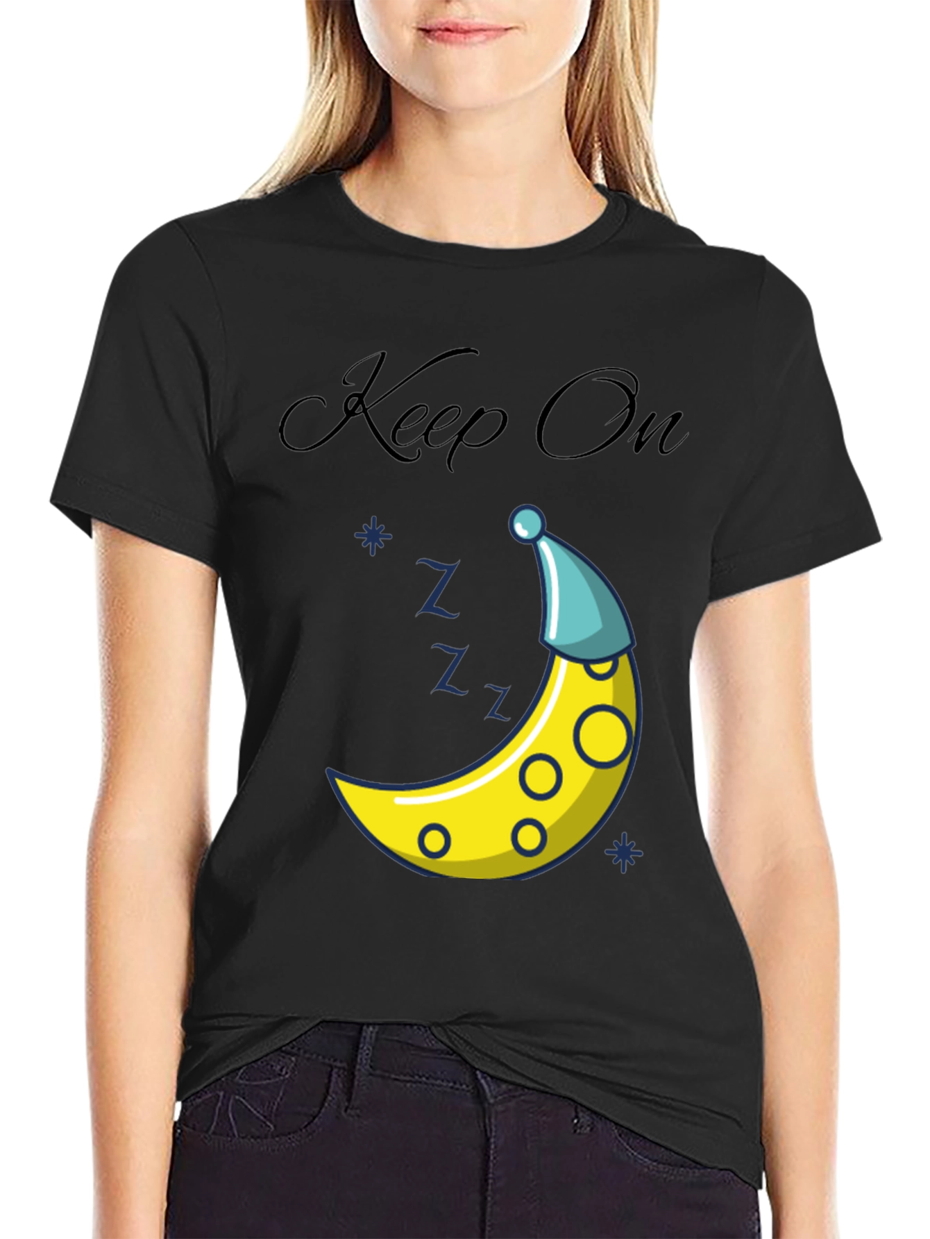 Sleepy Moon T-Shirt - Keep On Dreamin