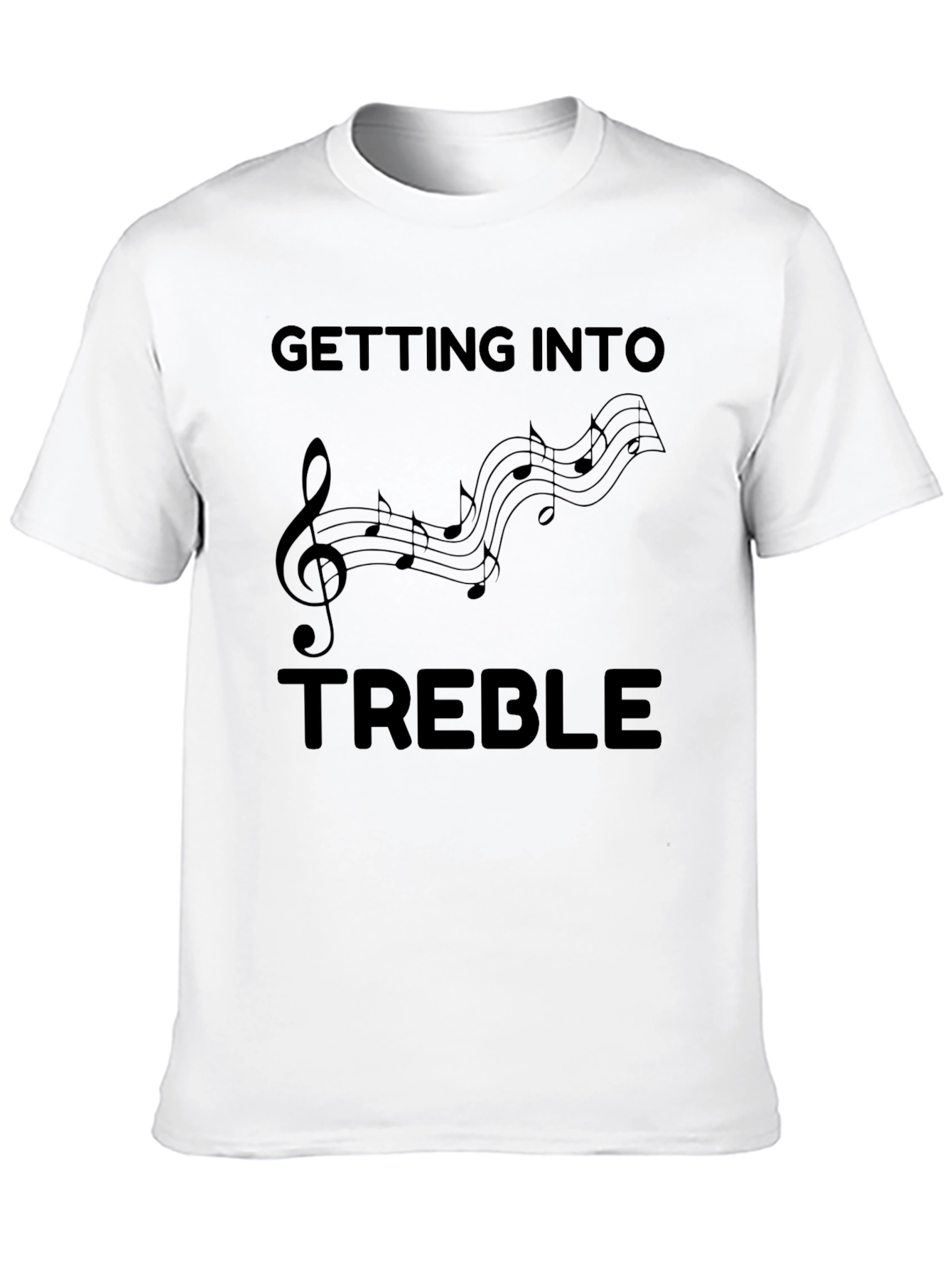 Getting Into Treble Black Graphic T-Shirt