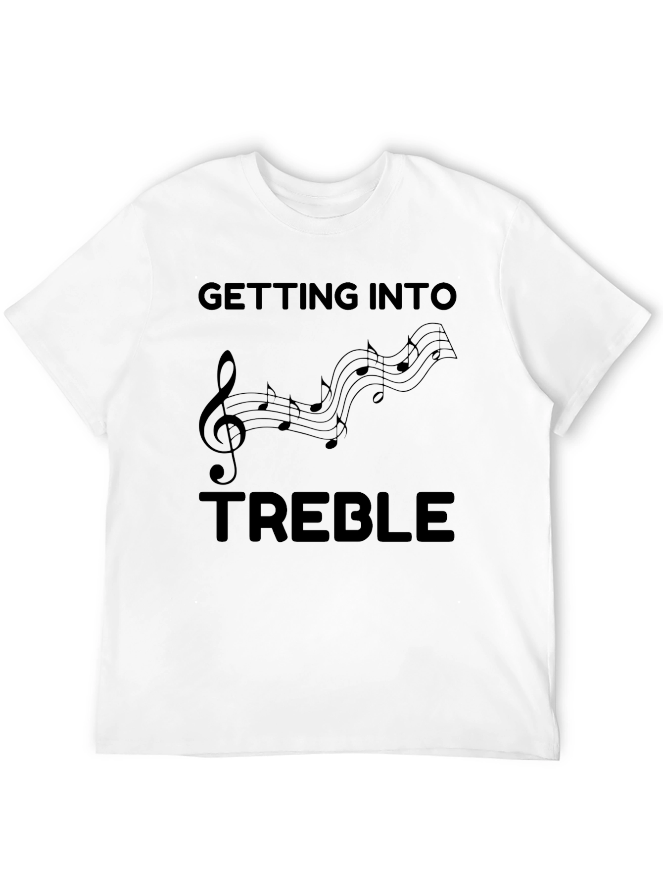 Getting Into Treble Black Graphic T-Shirt