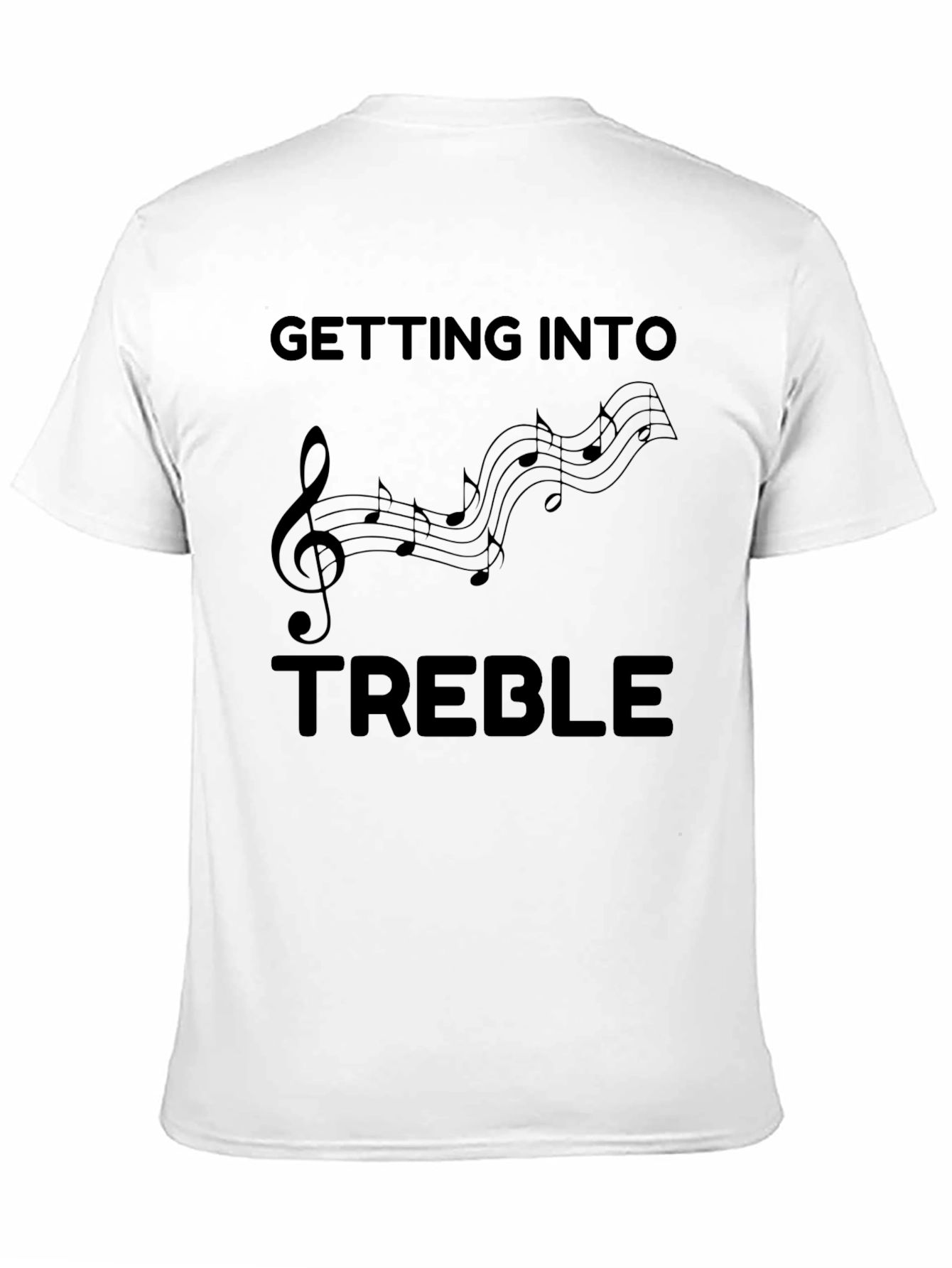 Getting Into Treble Black Graphic T-Shirt