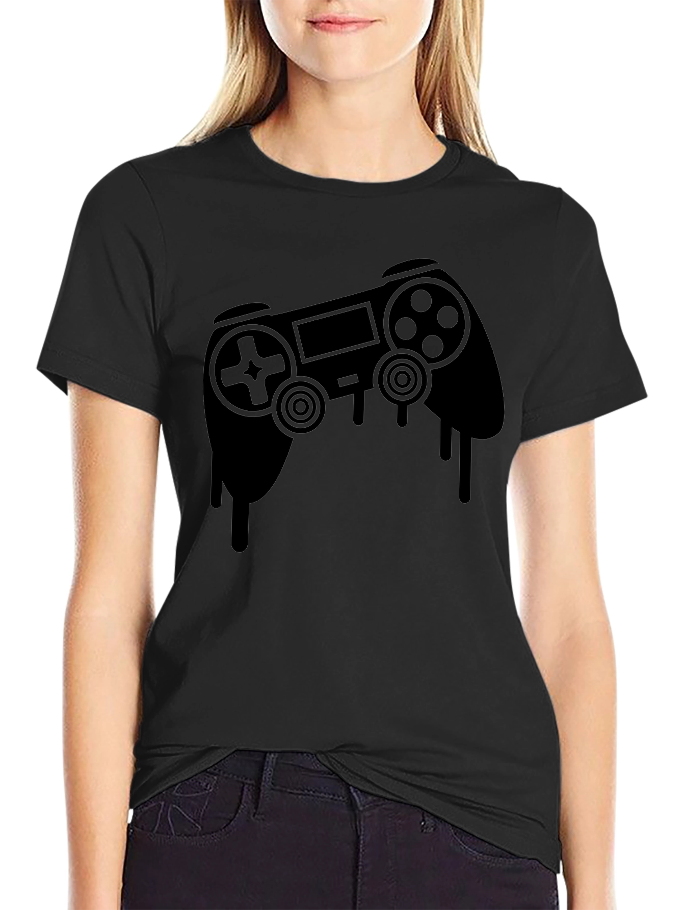 Dripping Controller Graphic Tee - Gamer Style