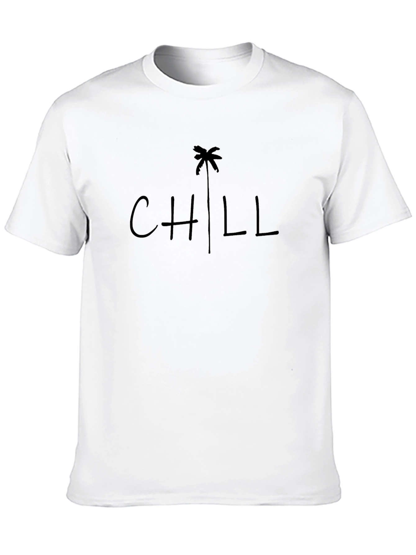 Chill Palm Tree Graphic Tee - Relaxed Vibe