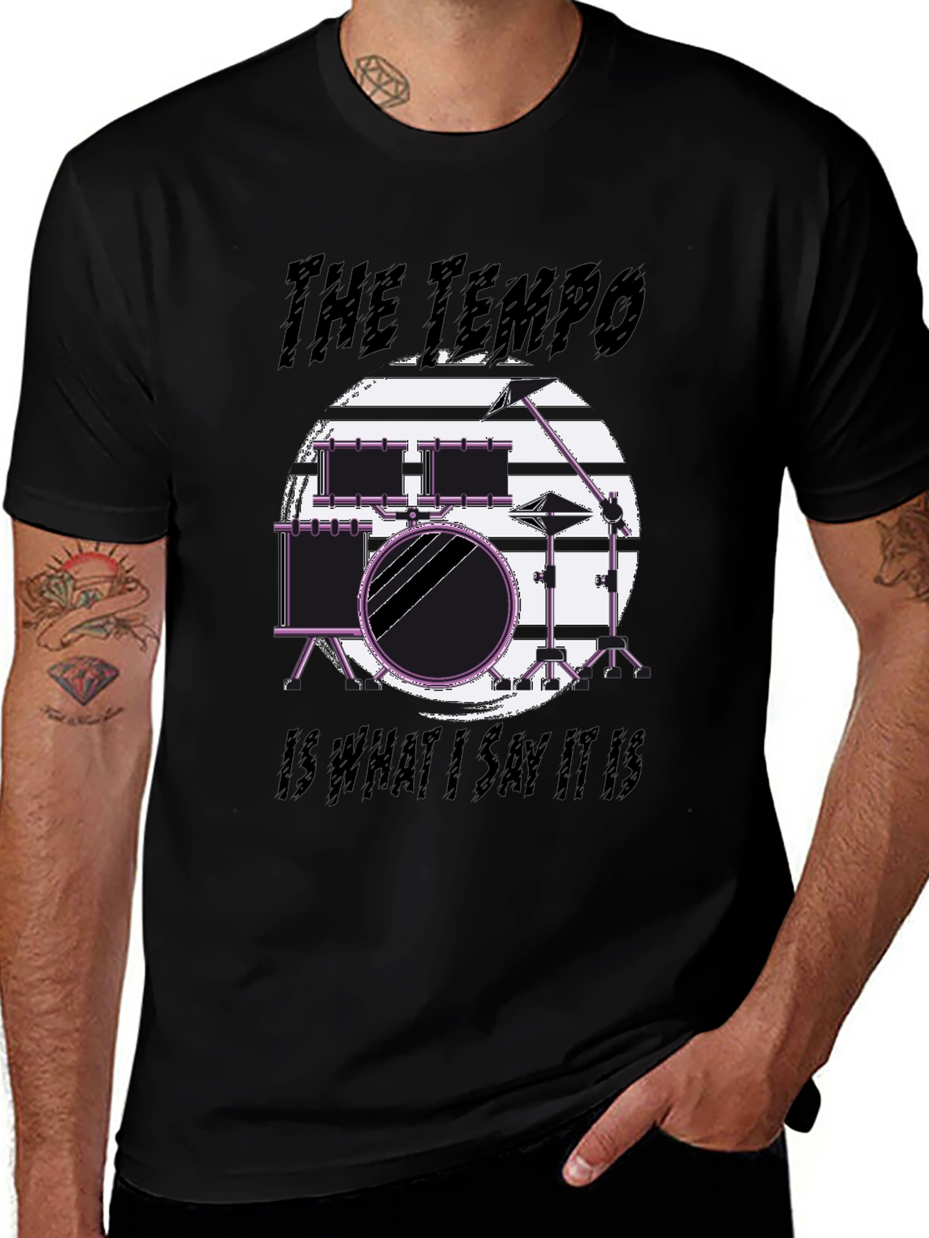 The Tempo Drummer T-Shirt - Musician Tee