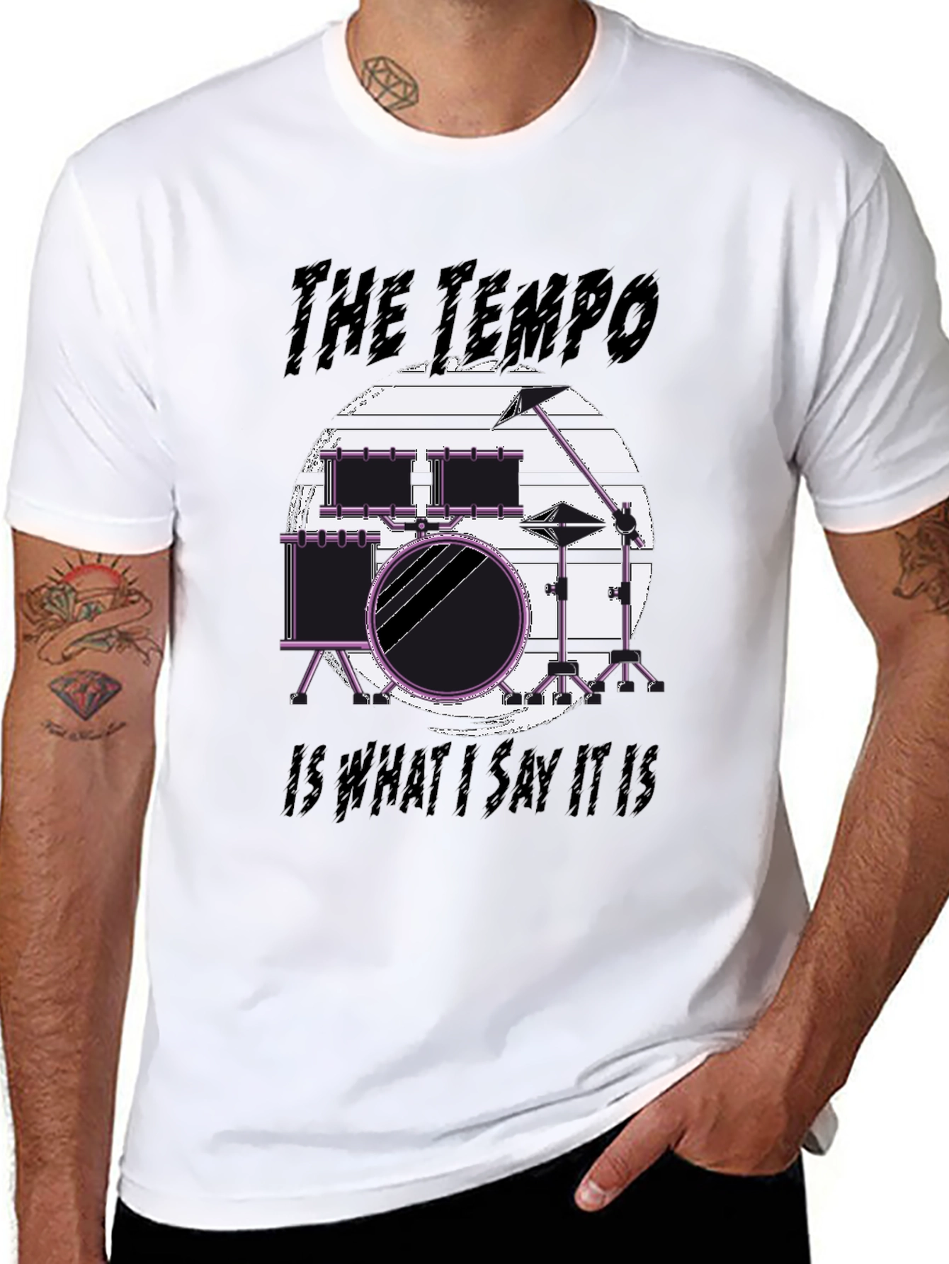 The Tempo Drummer T-Shirt - Musician Tee