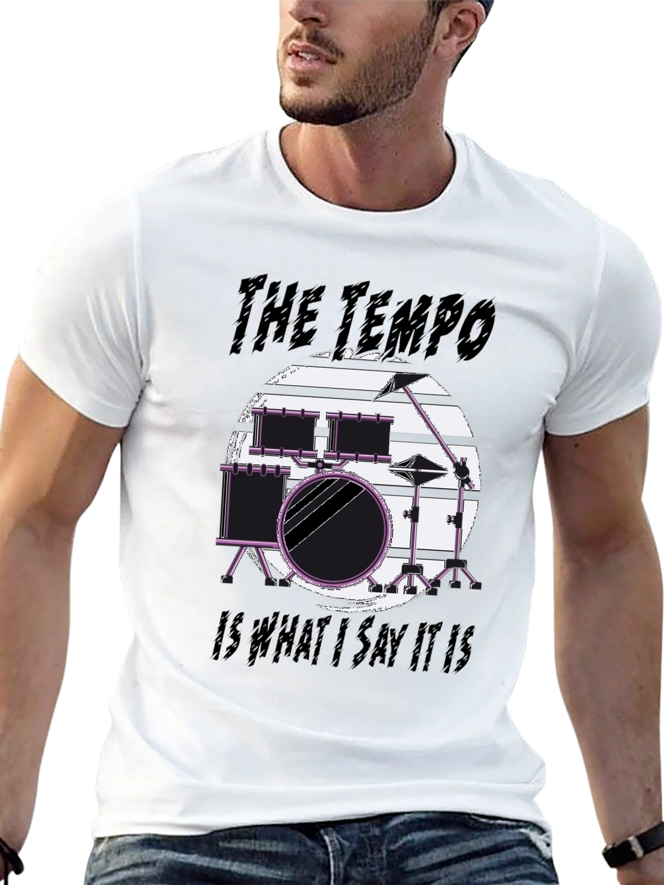 The Tempo Drummer T-Shirt - Musician Tee