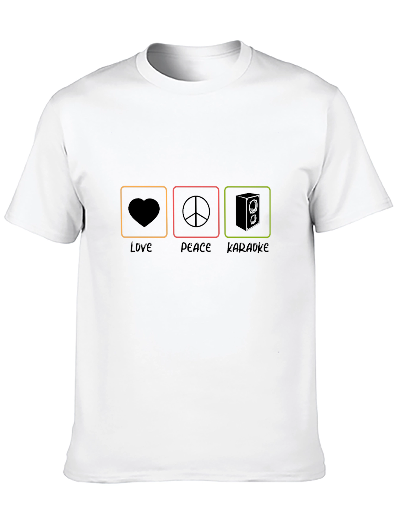 Love Peace Karaoke T-Shirt - Soft Cotton Tee