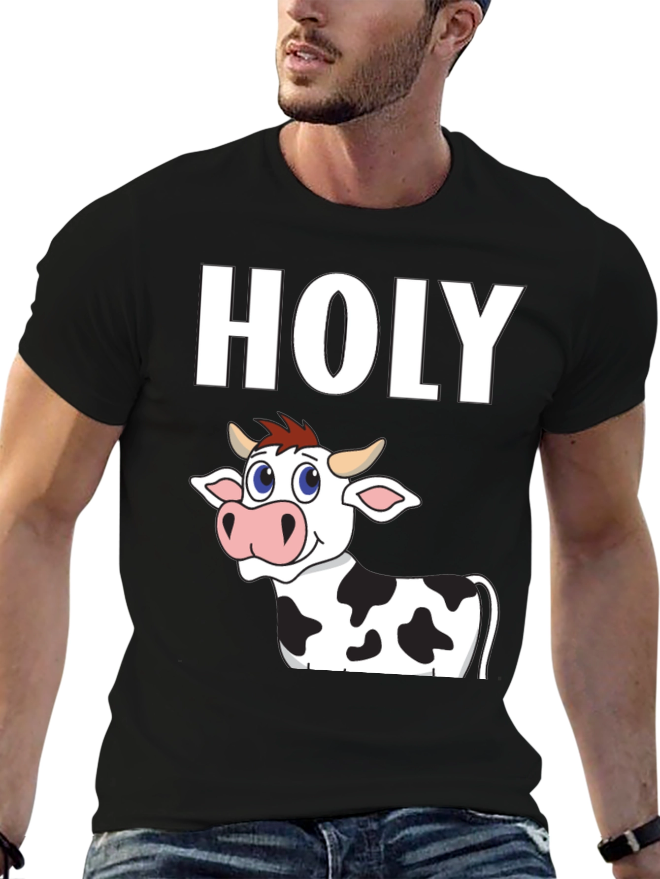 Holy Cow T-Shirt - Funny Cartoon Animal Tee