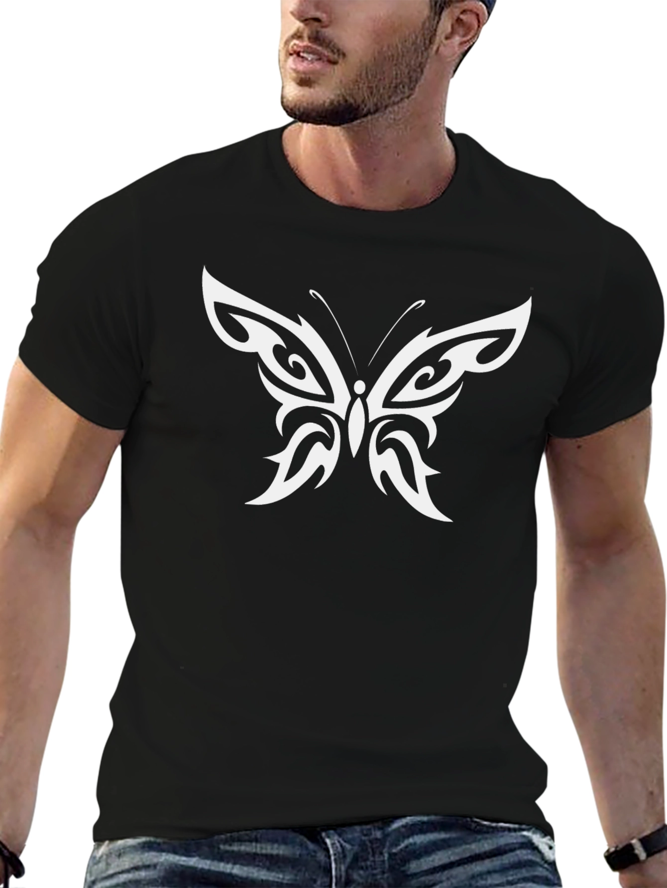 Butterfly Graphic Print T-Shirt