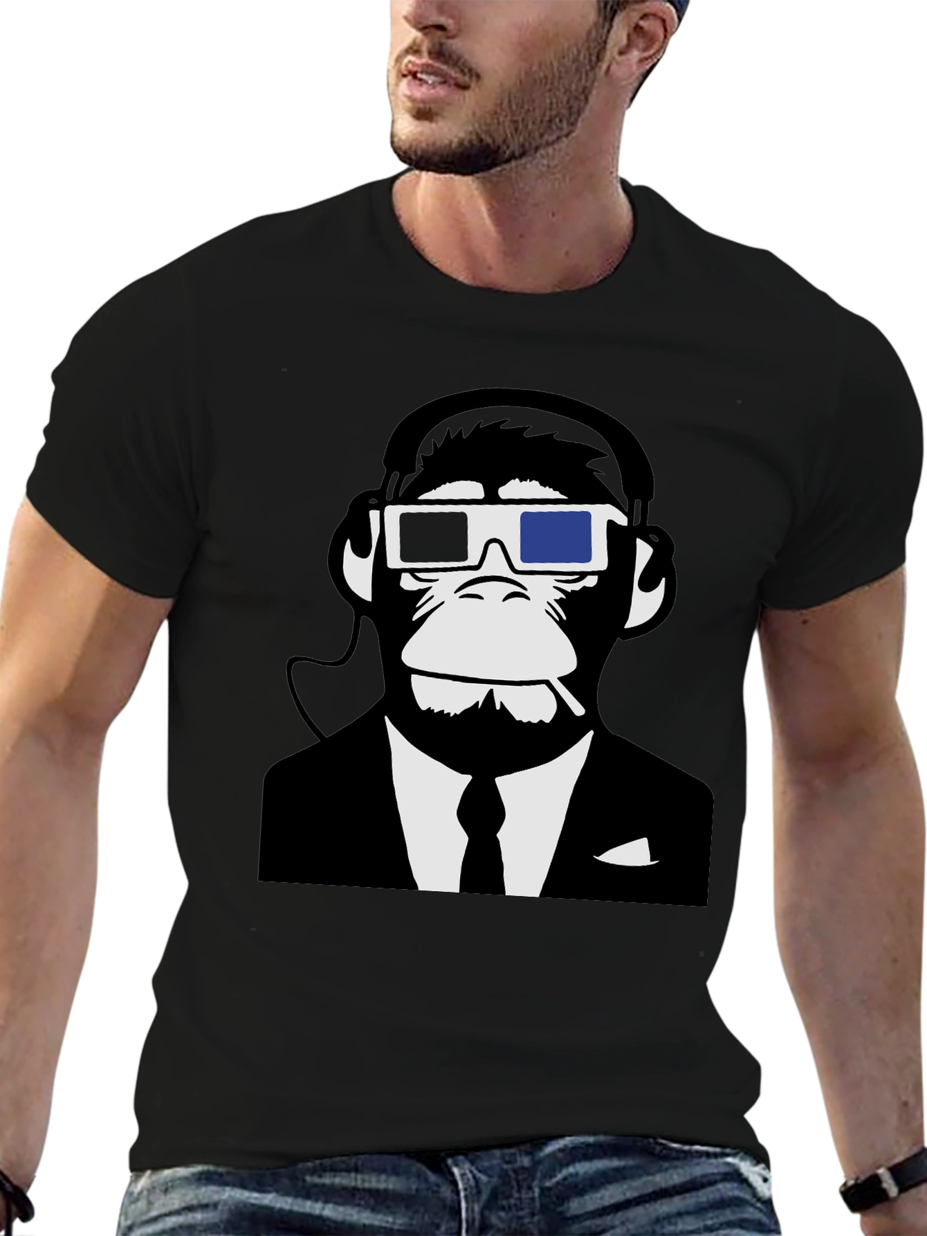 Monkey Suit Graphic T-Shirt - Cool Ape Design