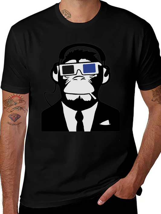 Monkey Suit Graphic T-Shirt - Cool Ape Design