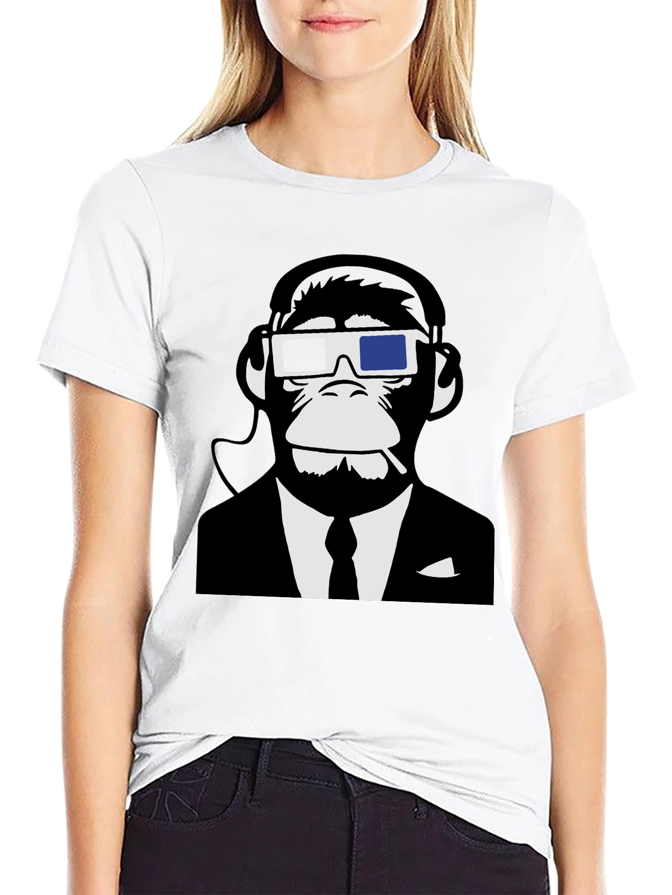 Monkey Suit Graphic T-Shirt - Cool Ape Design