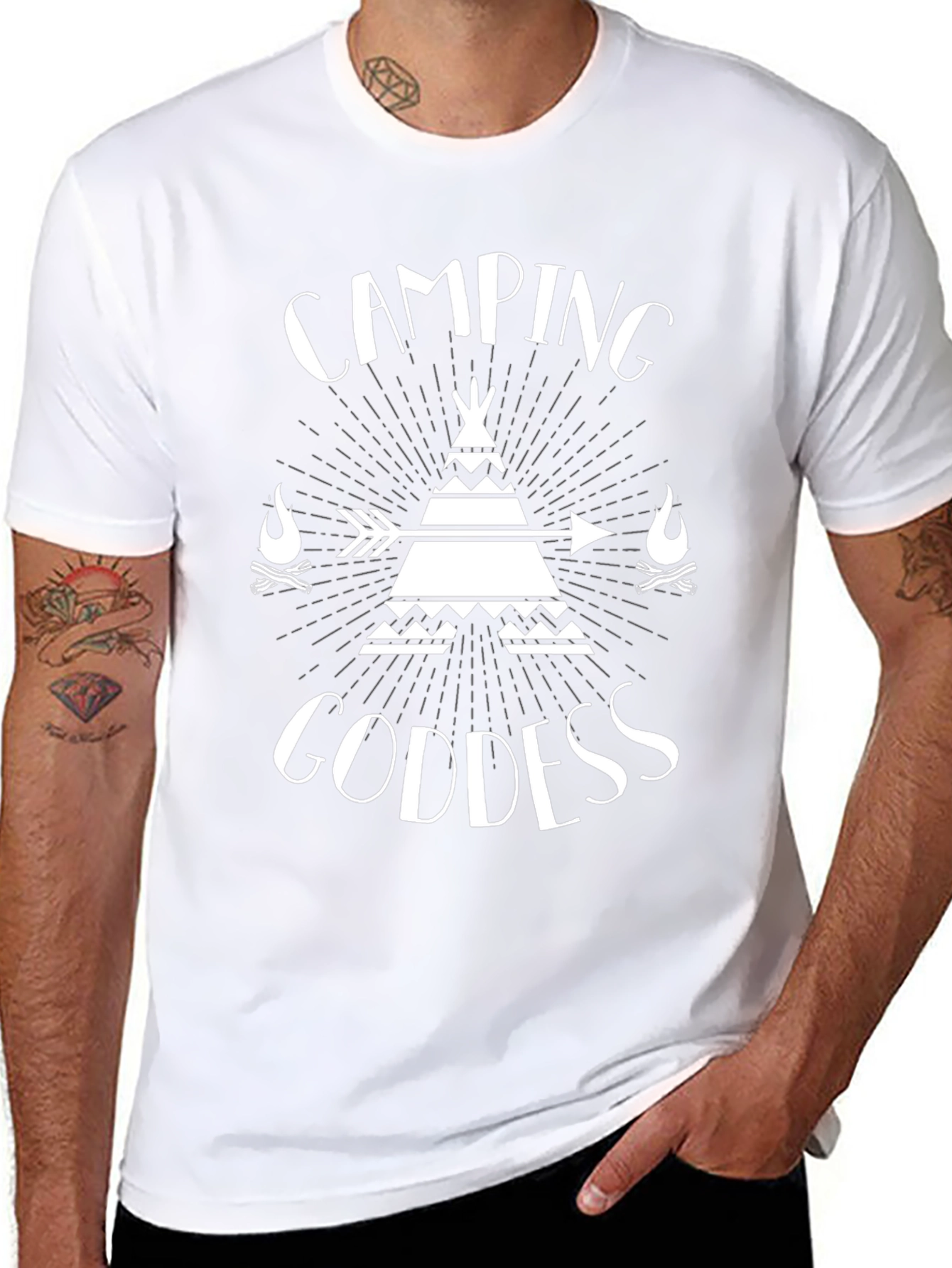 Camping Goddess Graphic T-Shirt