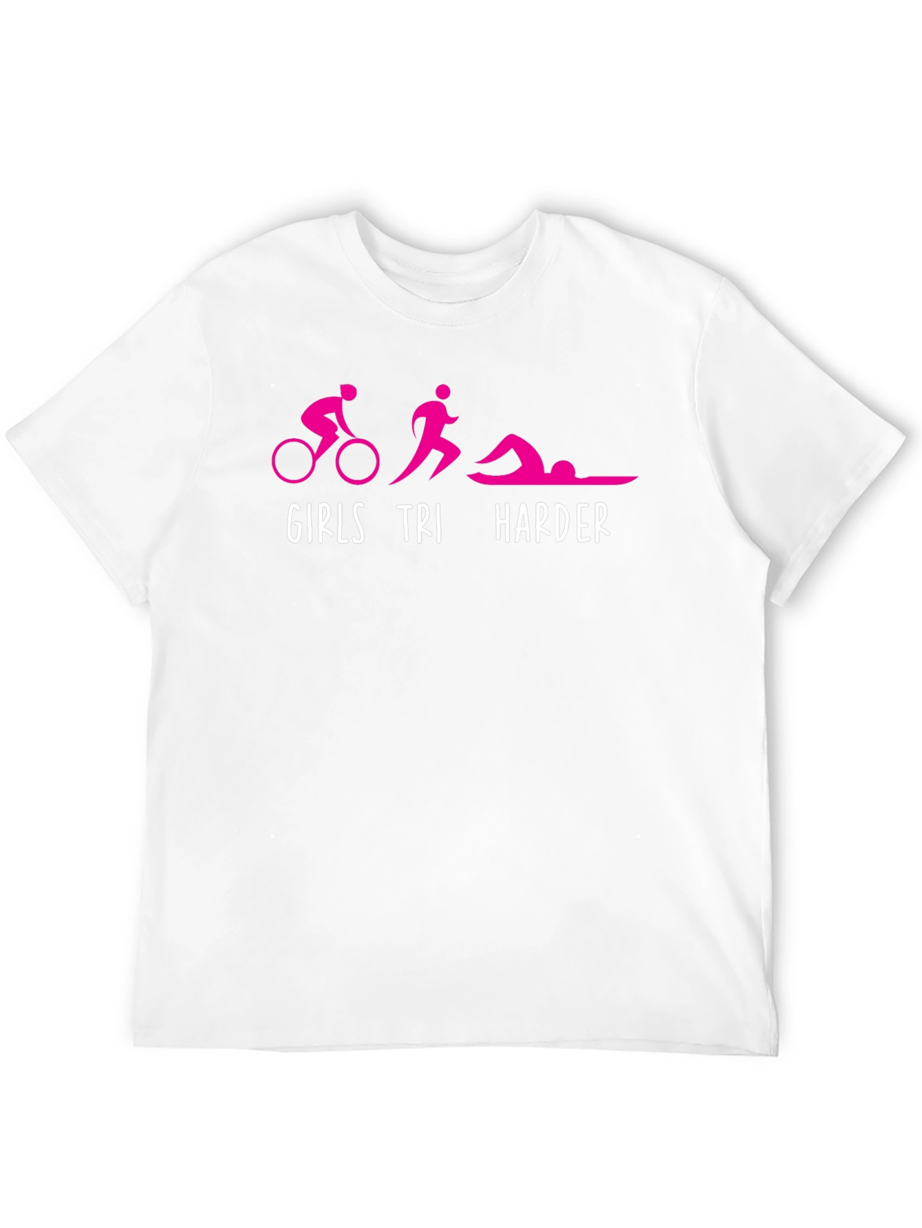 Girls Tri Harder T-Shirt Triathlon Tee