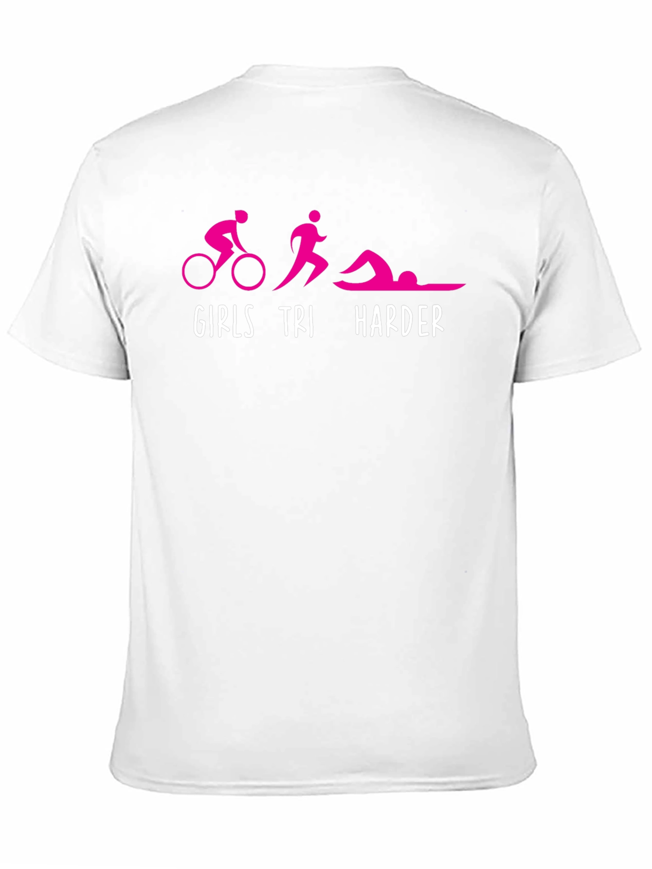 Girls Tri Harder T-Shirt Triathlon Tee