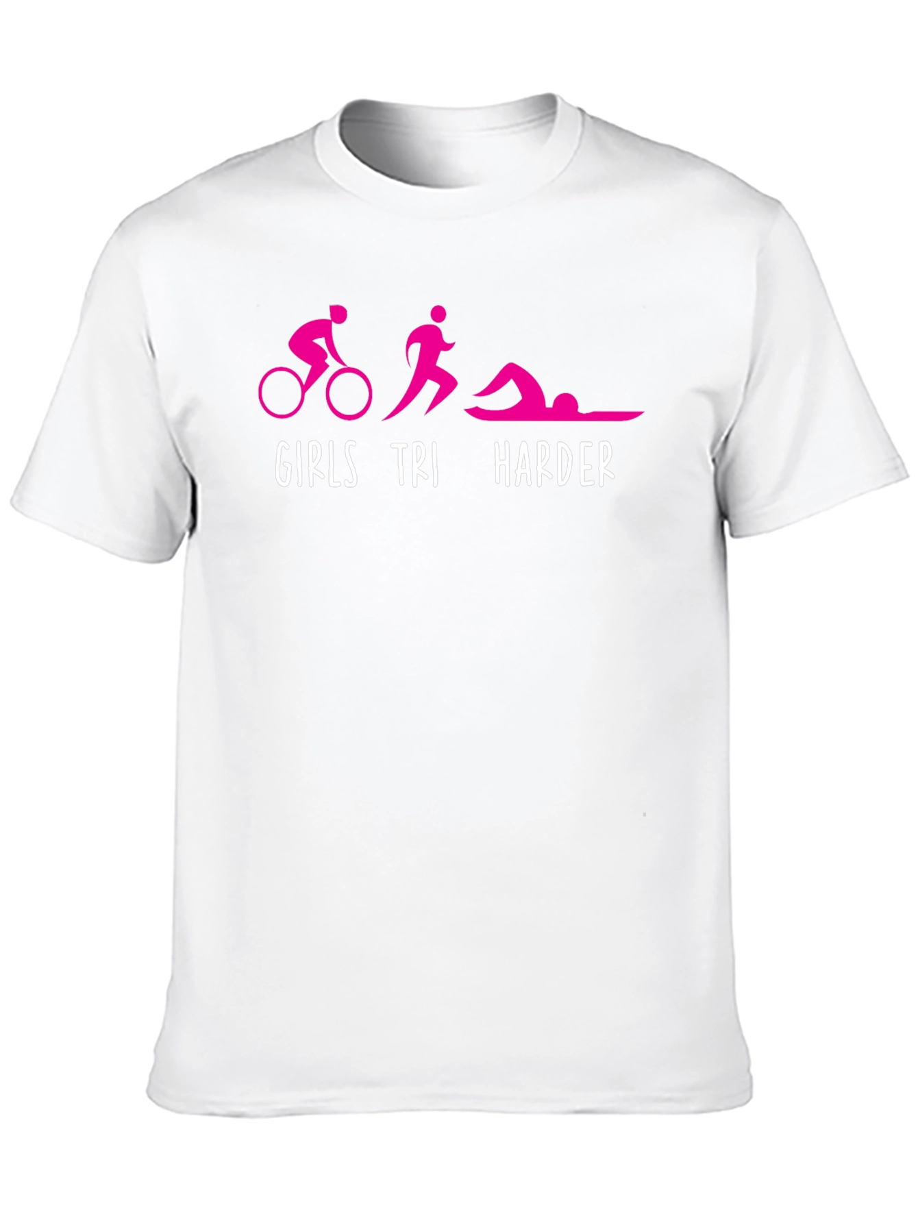 Girls Tri Harder T-Shirt Triathlon Tee