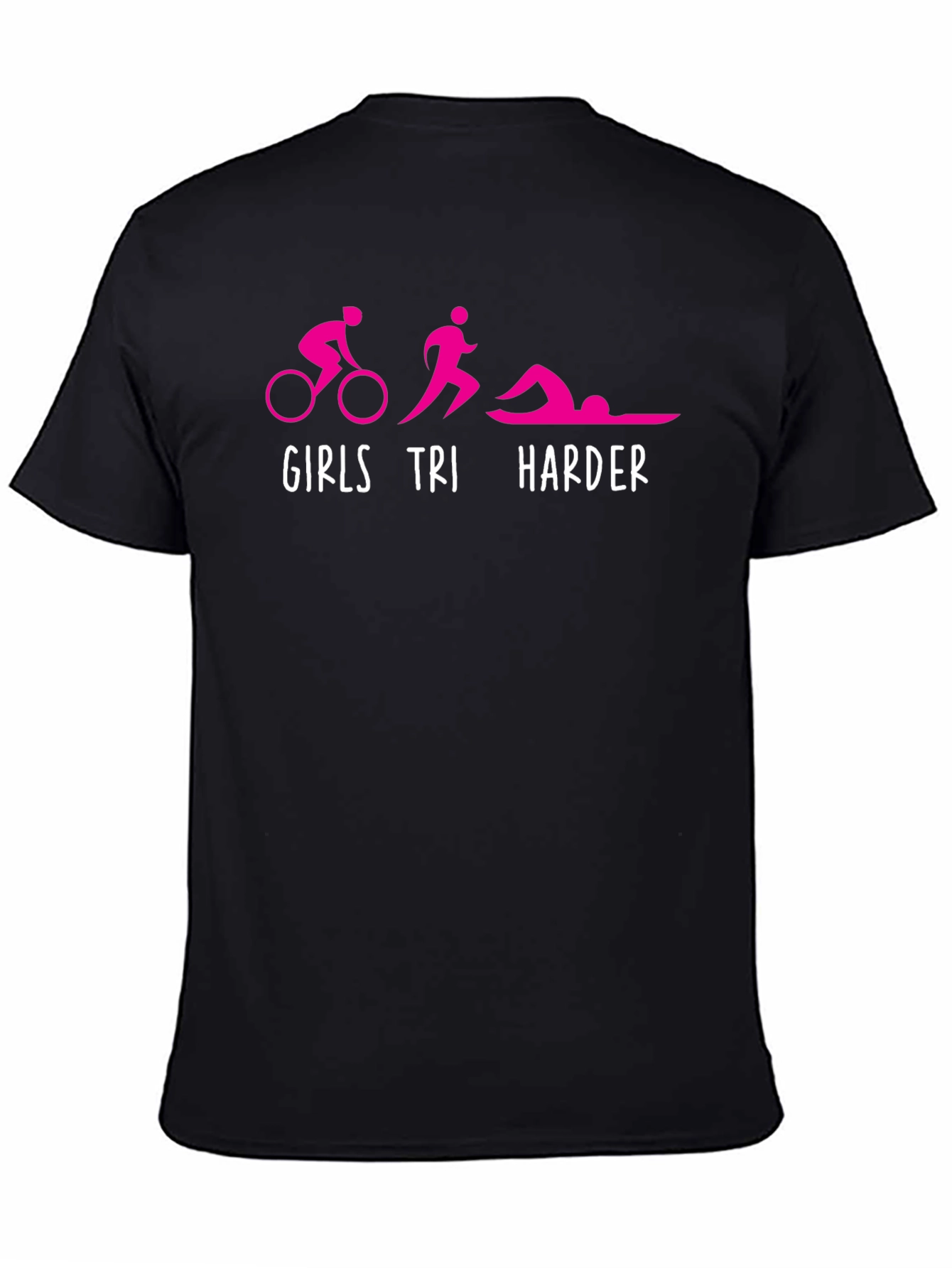 Girls Tri Harder T-Shirt Triathlon Tee