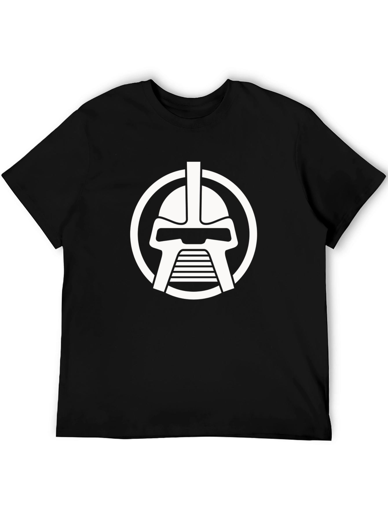 Sci-Fi Helmet Graphic Black T-Shirt