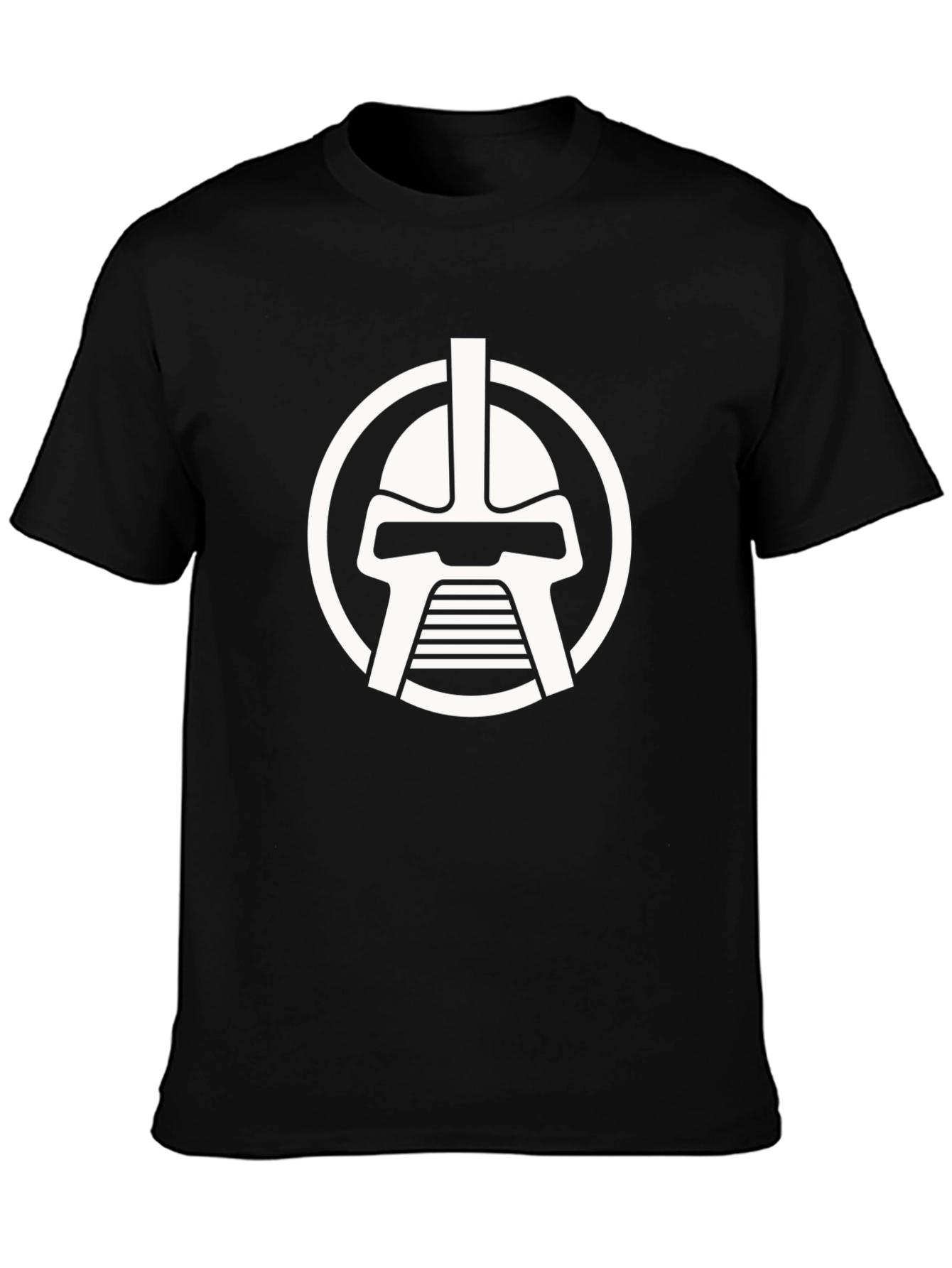 Sci-Fi Helmet Graphic Black T-Shirt