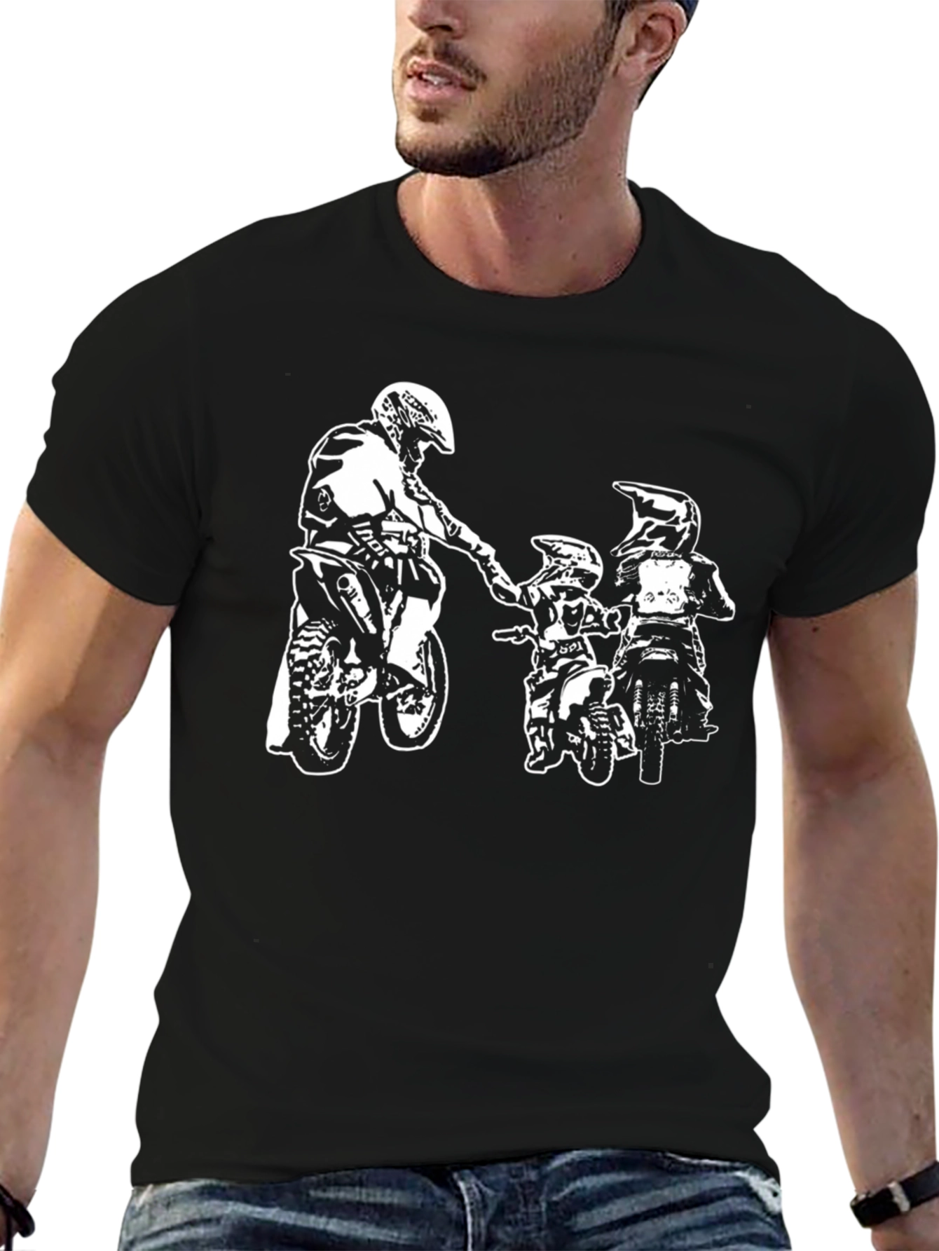 Dad and Kids Dirt Bike T-Shirt