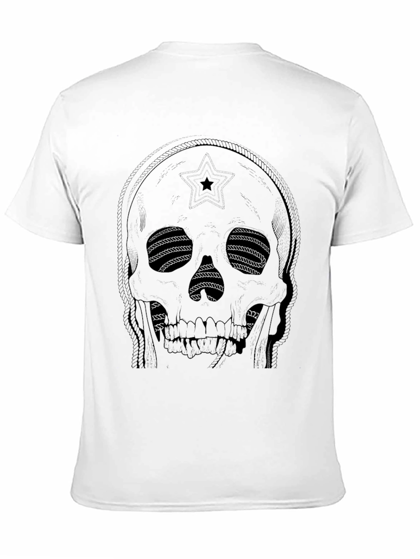 Skull Rope Eye T-Shirt - Dark Graphic Tee
