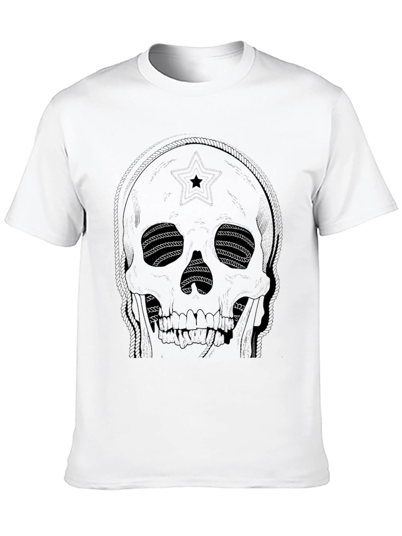 Skull Rope Eye T-Shirt - Dark Graphic Tee