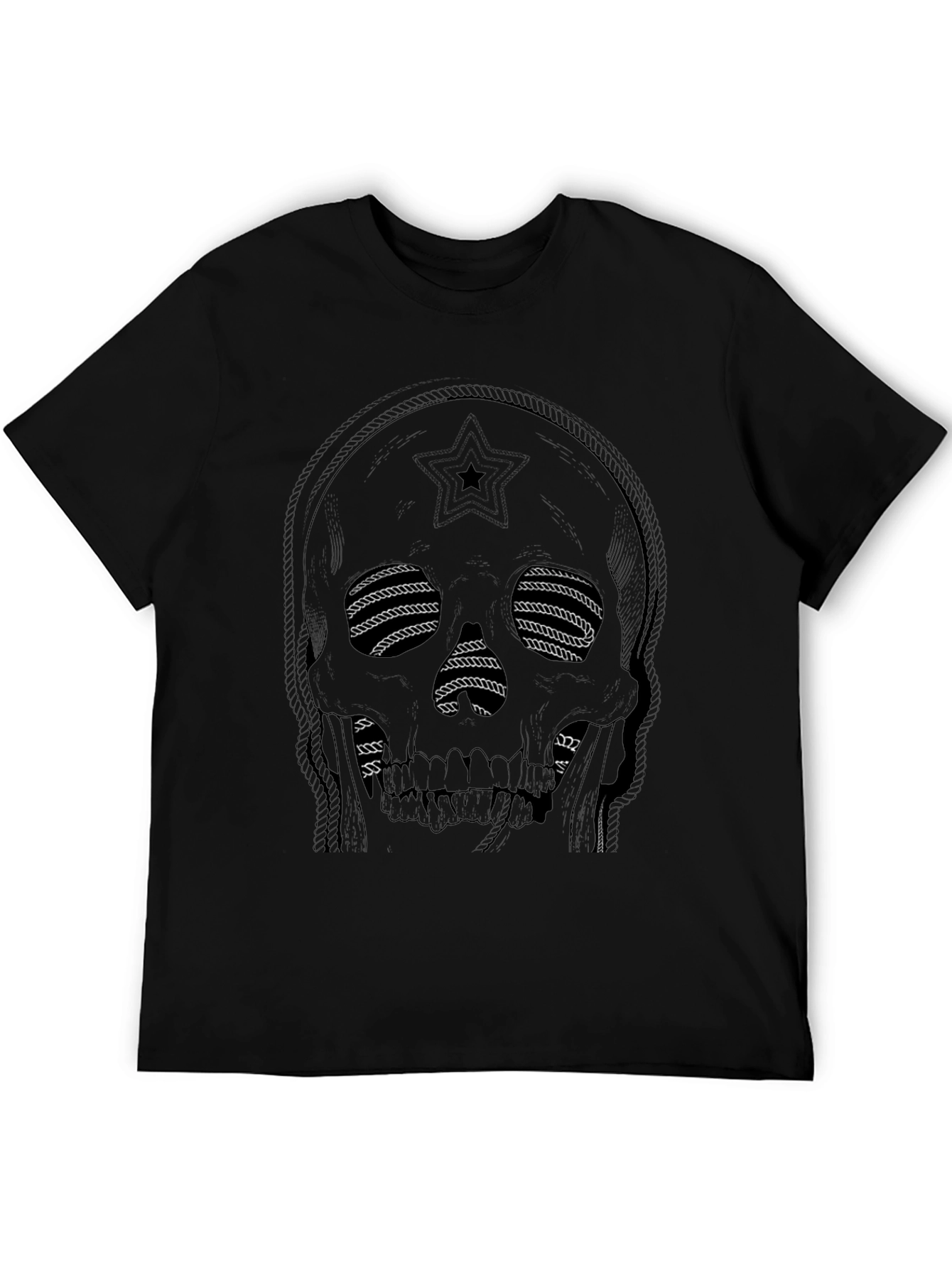 Skull Rope Eye T-Shirt - Dark Graphic Tee