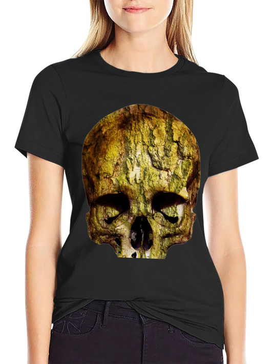 Skull Bark Graphic Tee - Unique Print Shirt