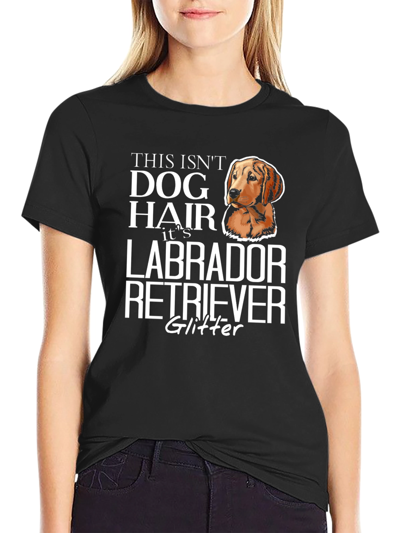 Labrador Retriever Glitter T-Shirt - Dog Lover Tee