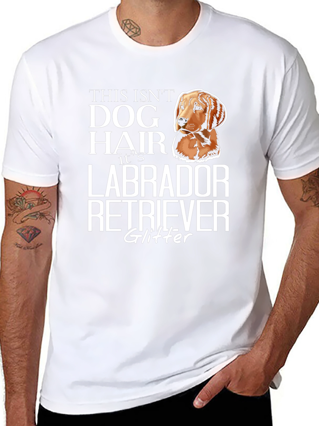 Labrador Retriever Glitter T-Shirt - Dog Lover Tee