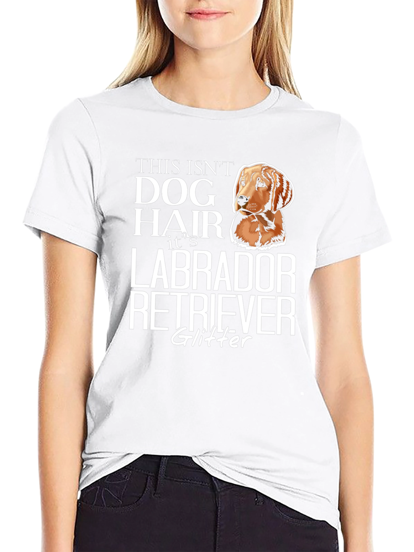 Labrador Retriever Glitter T-Shirt - Dog Lover Tee