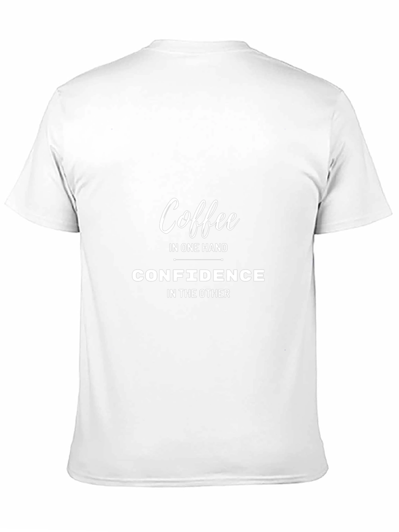 Coffee & Confidence Graphic Tee - Unisex Black T-Shirt