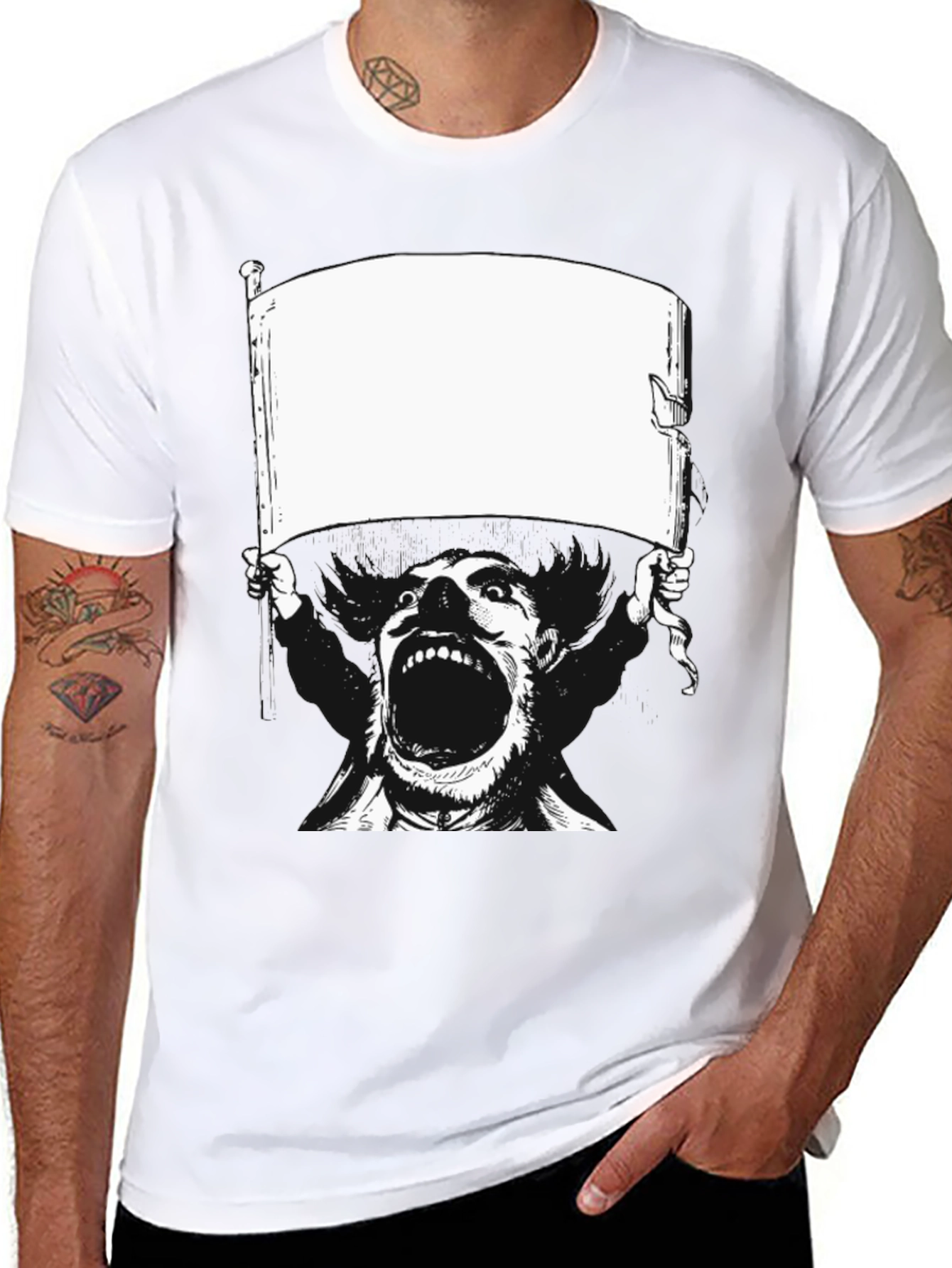 Protest Graphic Tee - Bold Statement T-Shirt