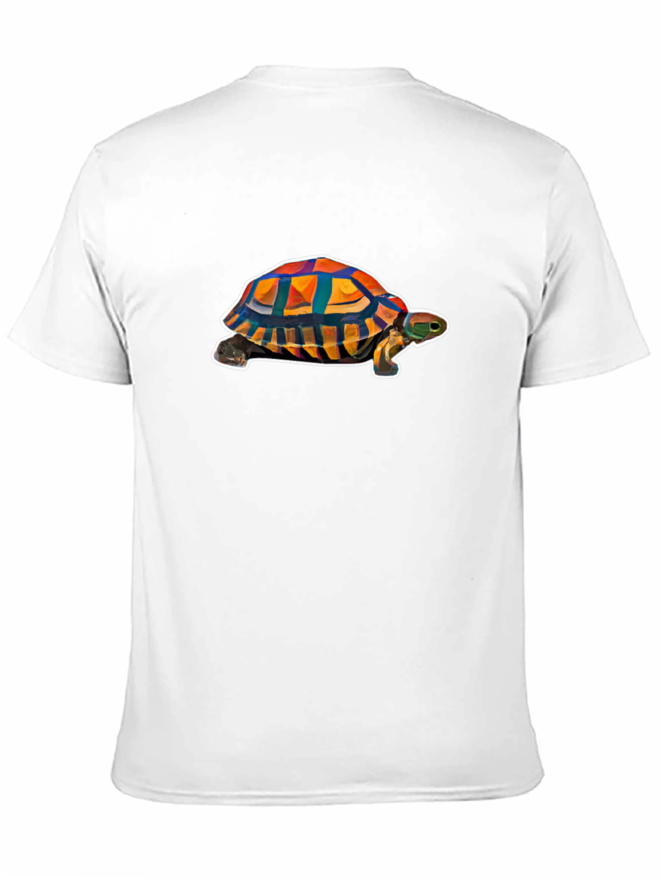 Geometric Turtle Graphic Tee - Black Casual Shirt