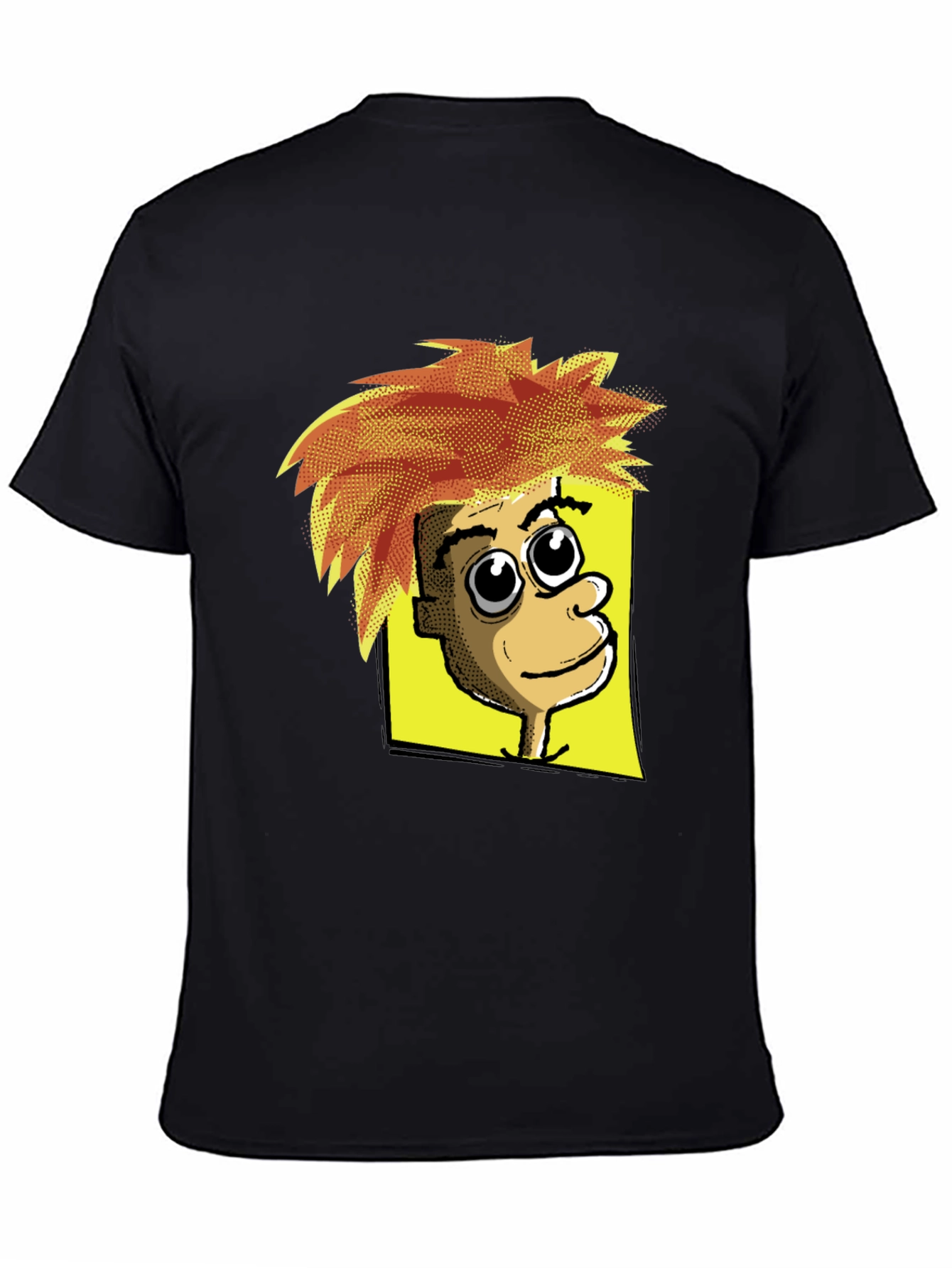 Cartoon Character Graphic Print Black T-Shirt