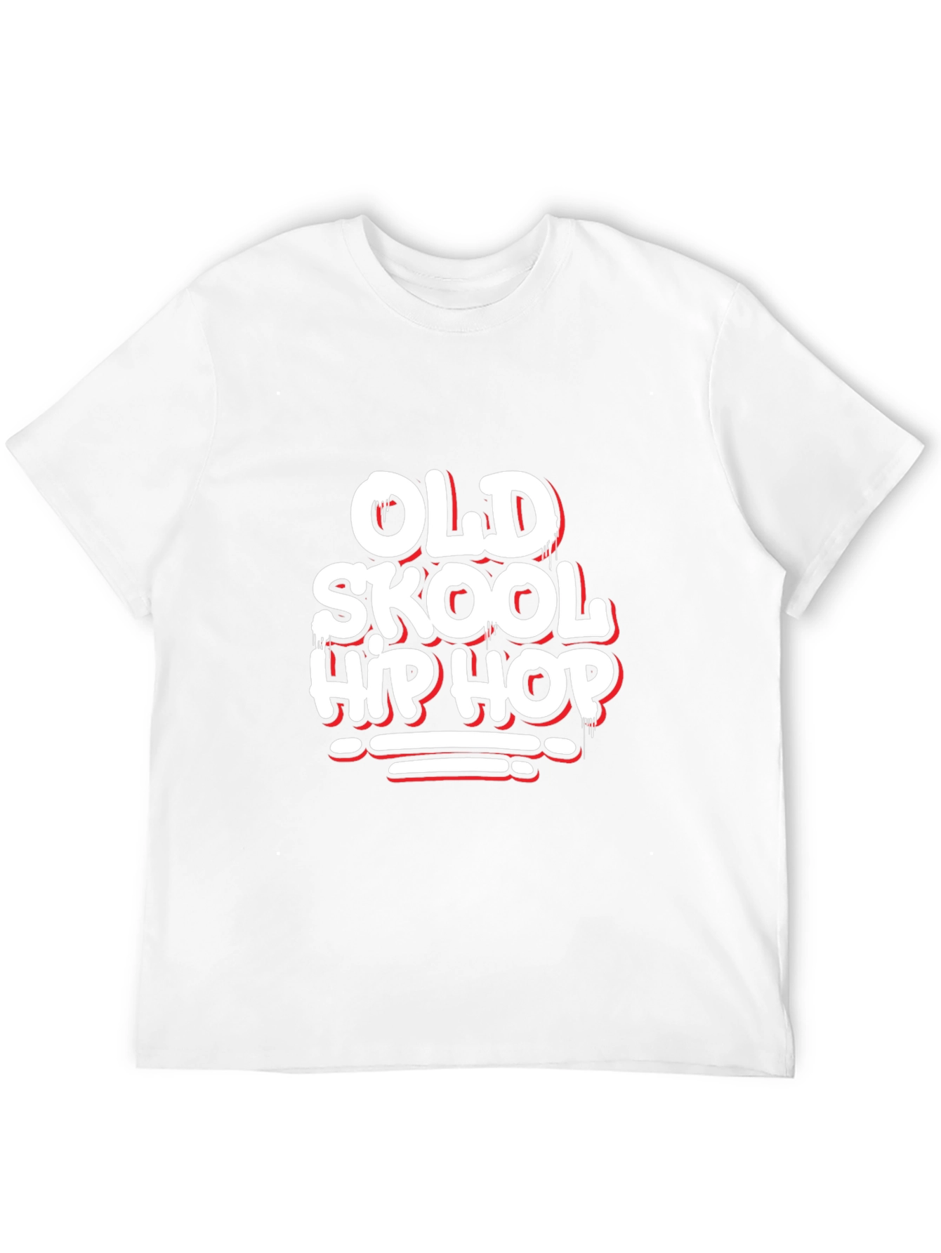 Old Skool Hip Hop Graphic Black T-Shirt