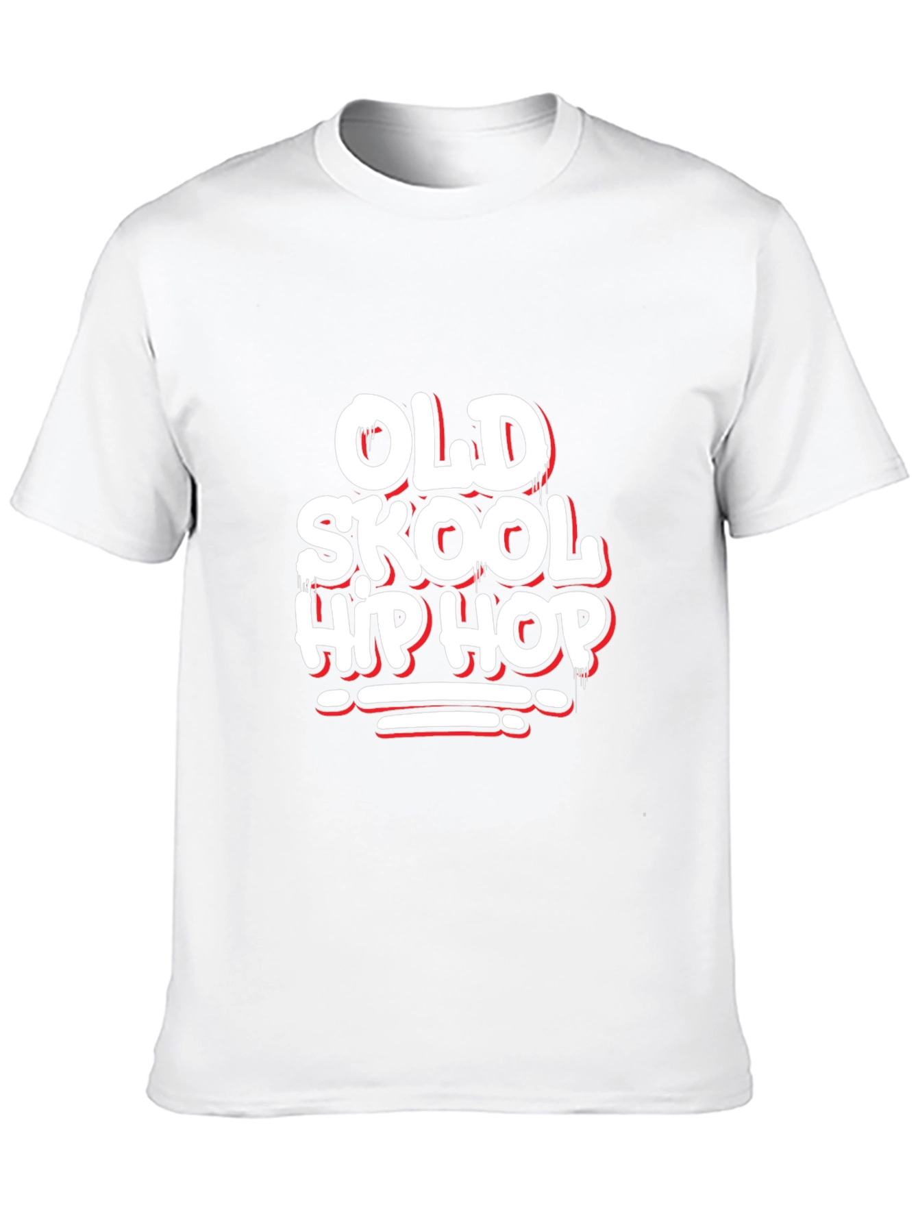 Old Skool Hip Hop Graphic Black T-Shirt