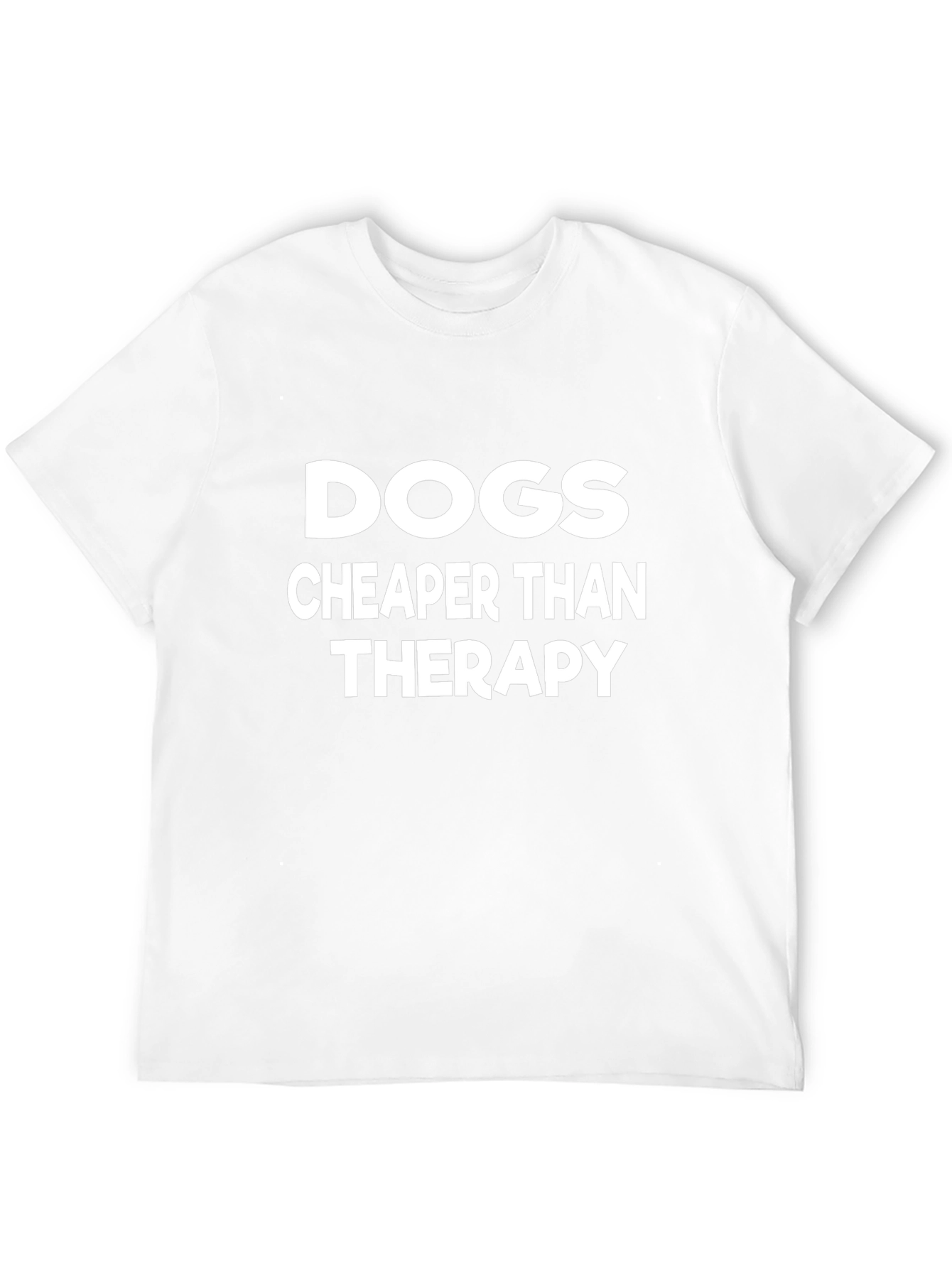 Dogs Cheaper Than Therapy Black Graphic Tee