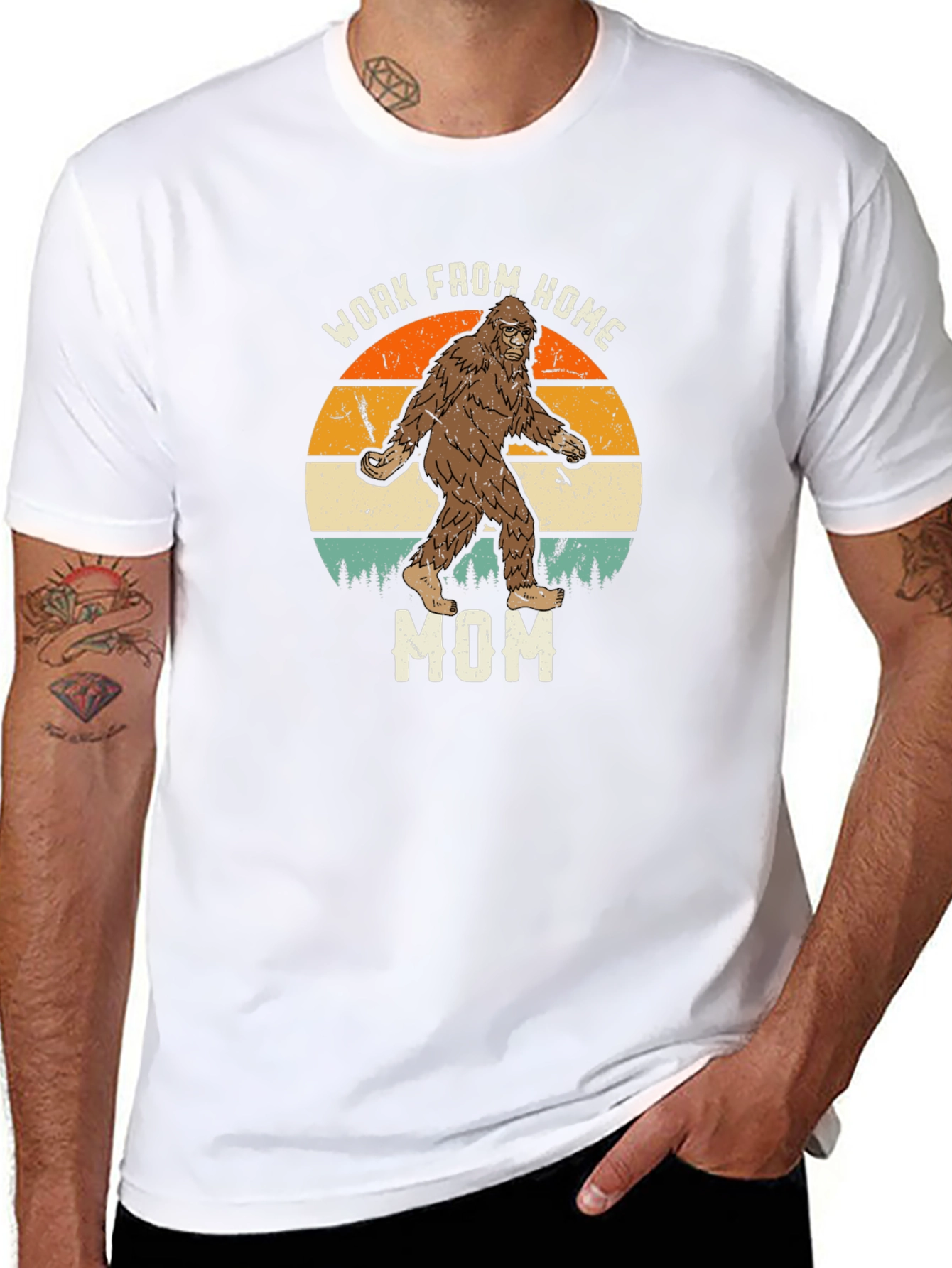 Work From Home Mom Sasquatch T-Shirt